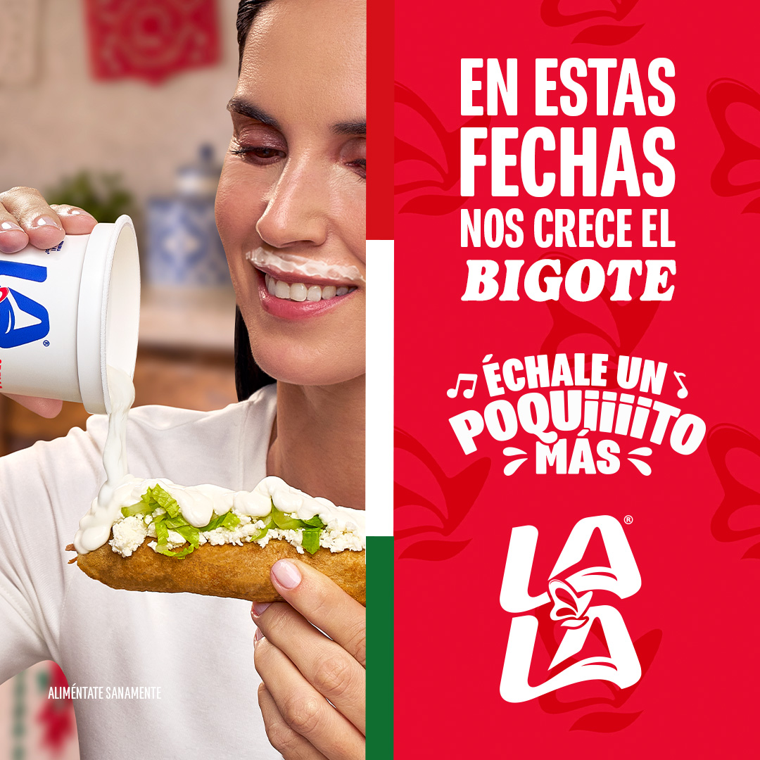 Lala México Facebook ad: ¡Para llenarte de sabor!