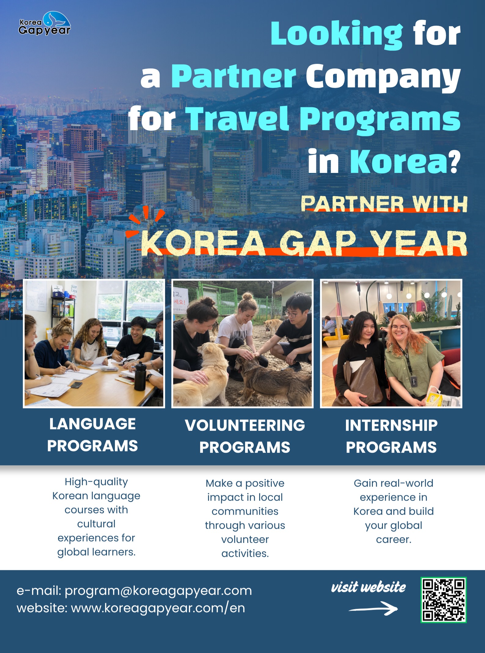 Korea GapYear.Global Facebook ad: Korea GapYear - A Whole New Way to Travel Korea