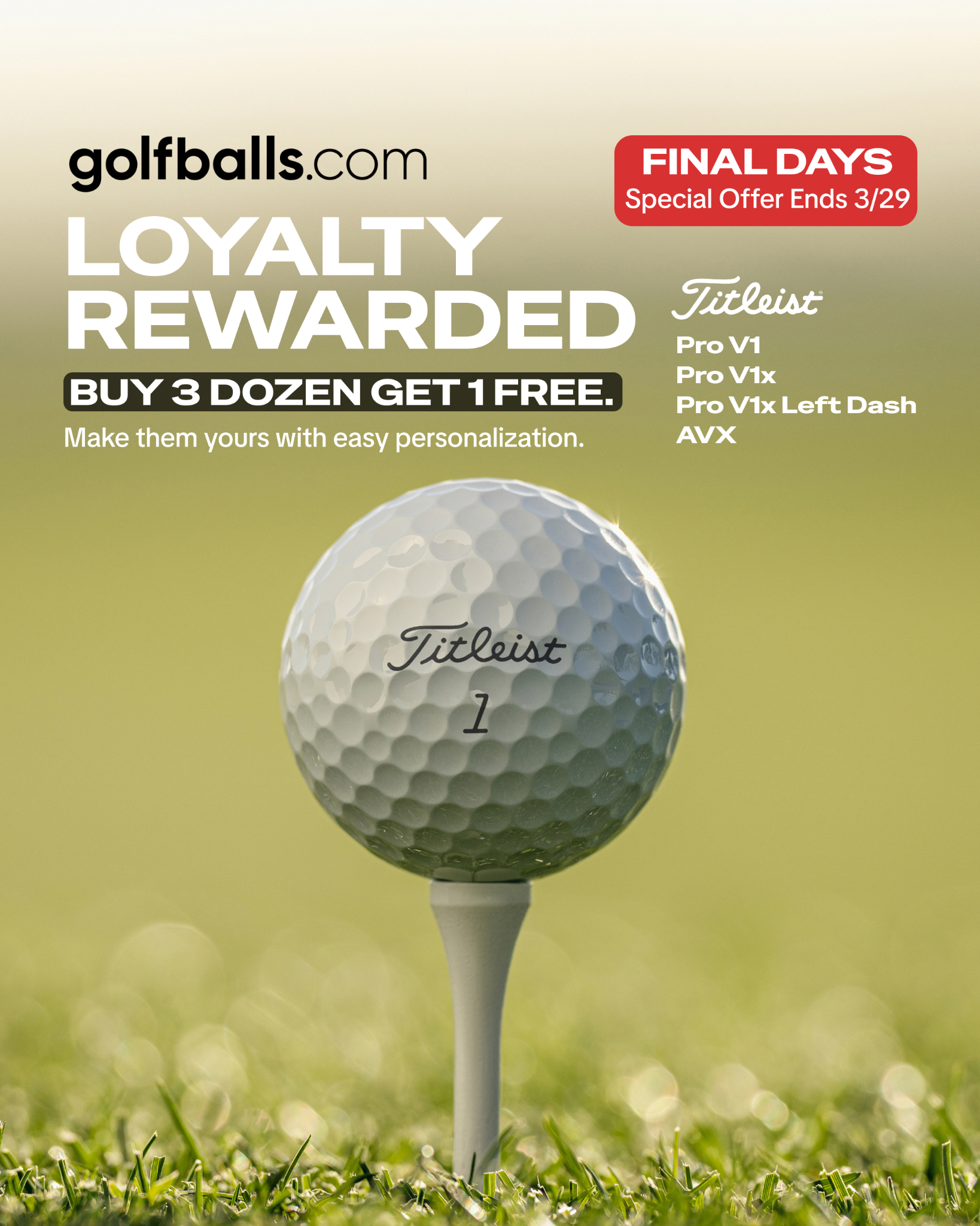 Golfballs.com Facebook ad
