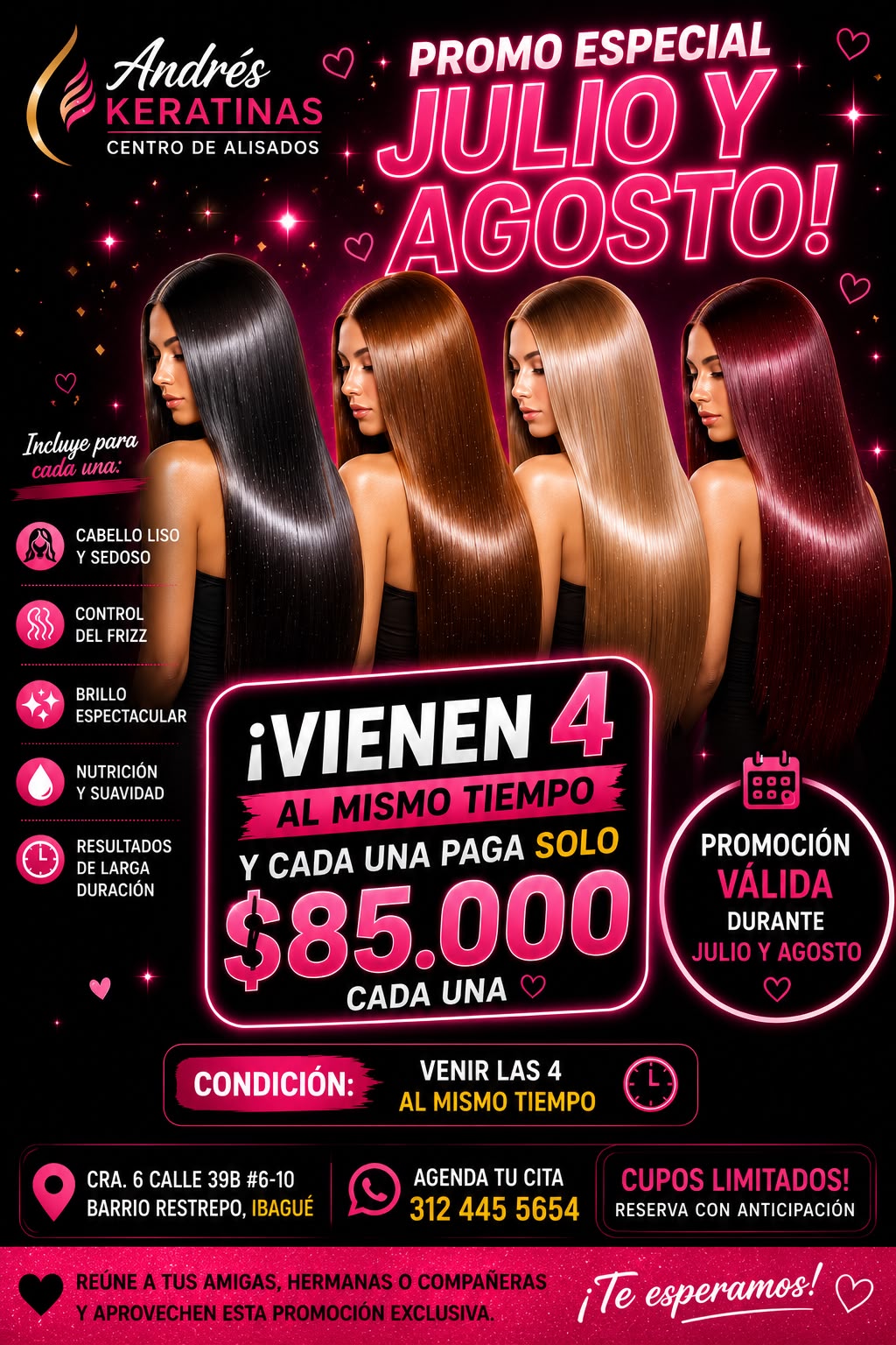 AndresKeratinas Facebook ad: Más información