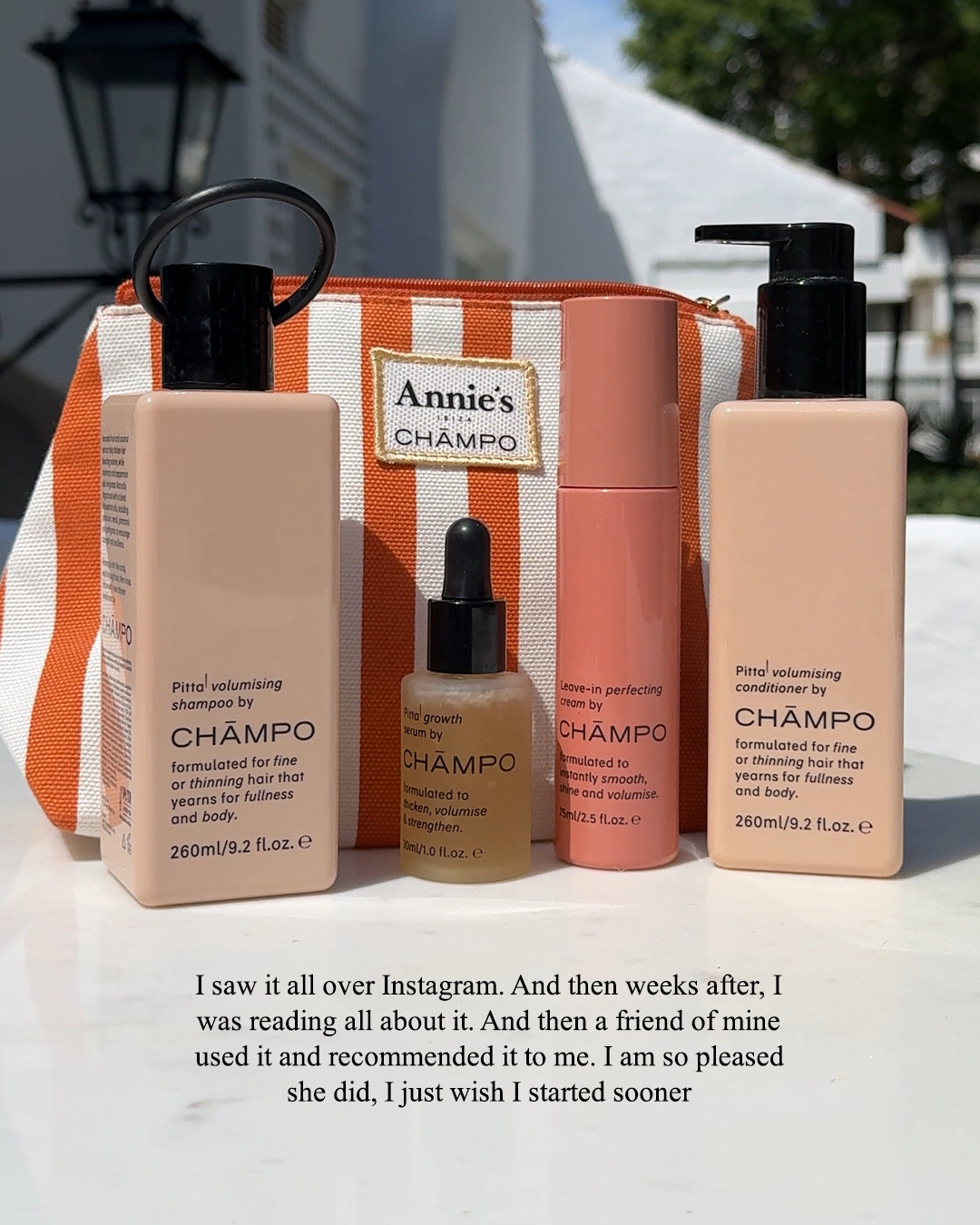Chāmpo Haircare Facebook ad: For Thicker, Fuller Hair