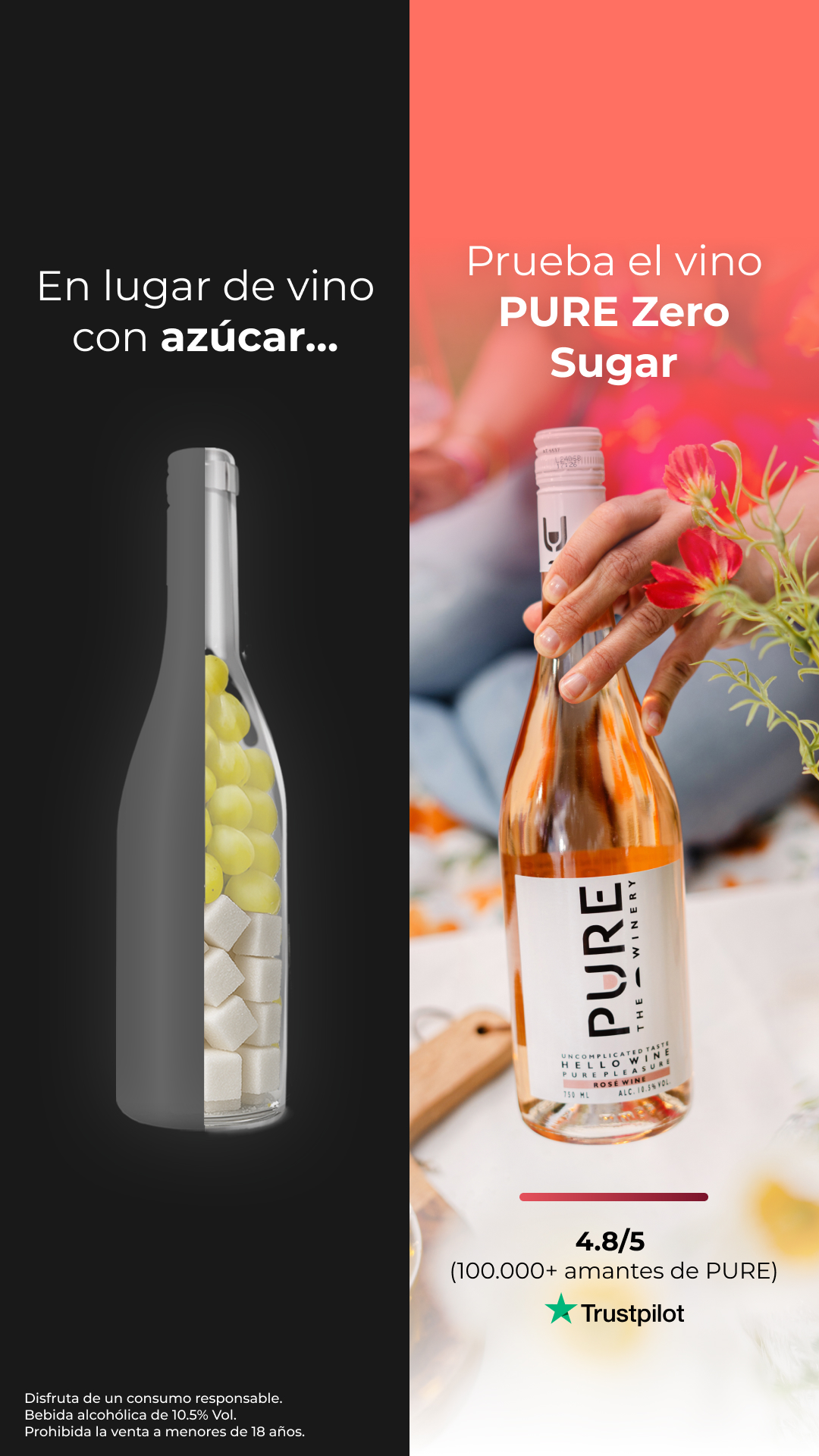 PURE The Winery ES Facebook ad