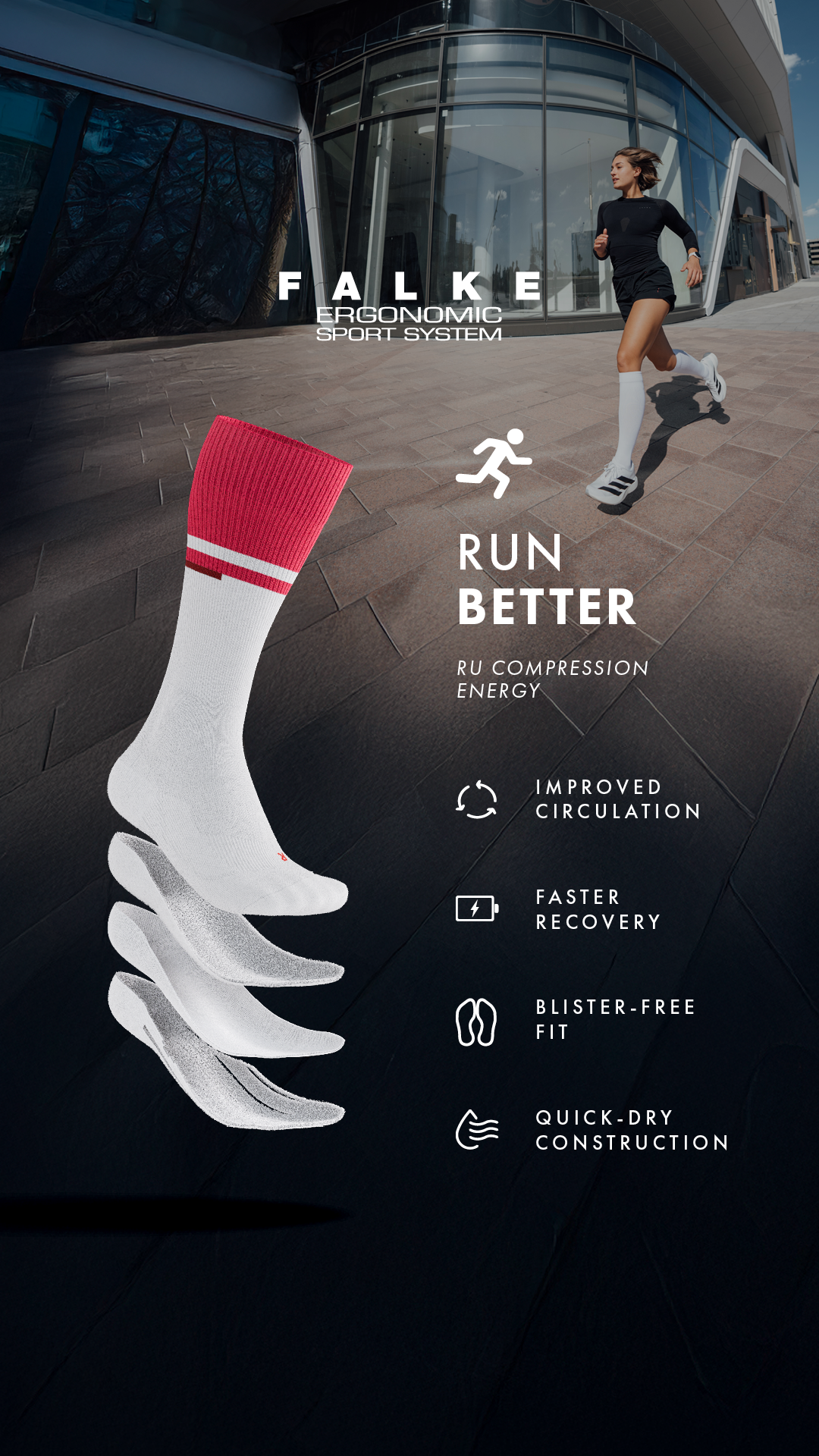 FALKE Ergonomic Sport System Facebook ad