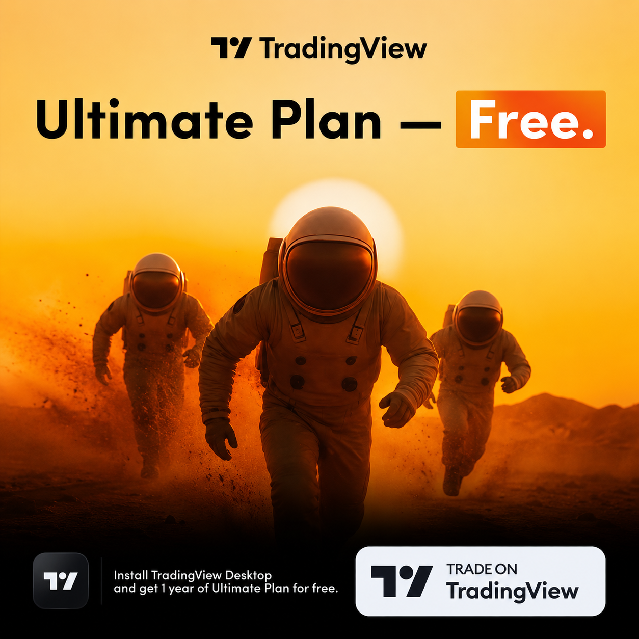 T&V Hub Facebook ad: Get Ultimate Plan TradingView 