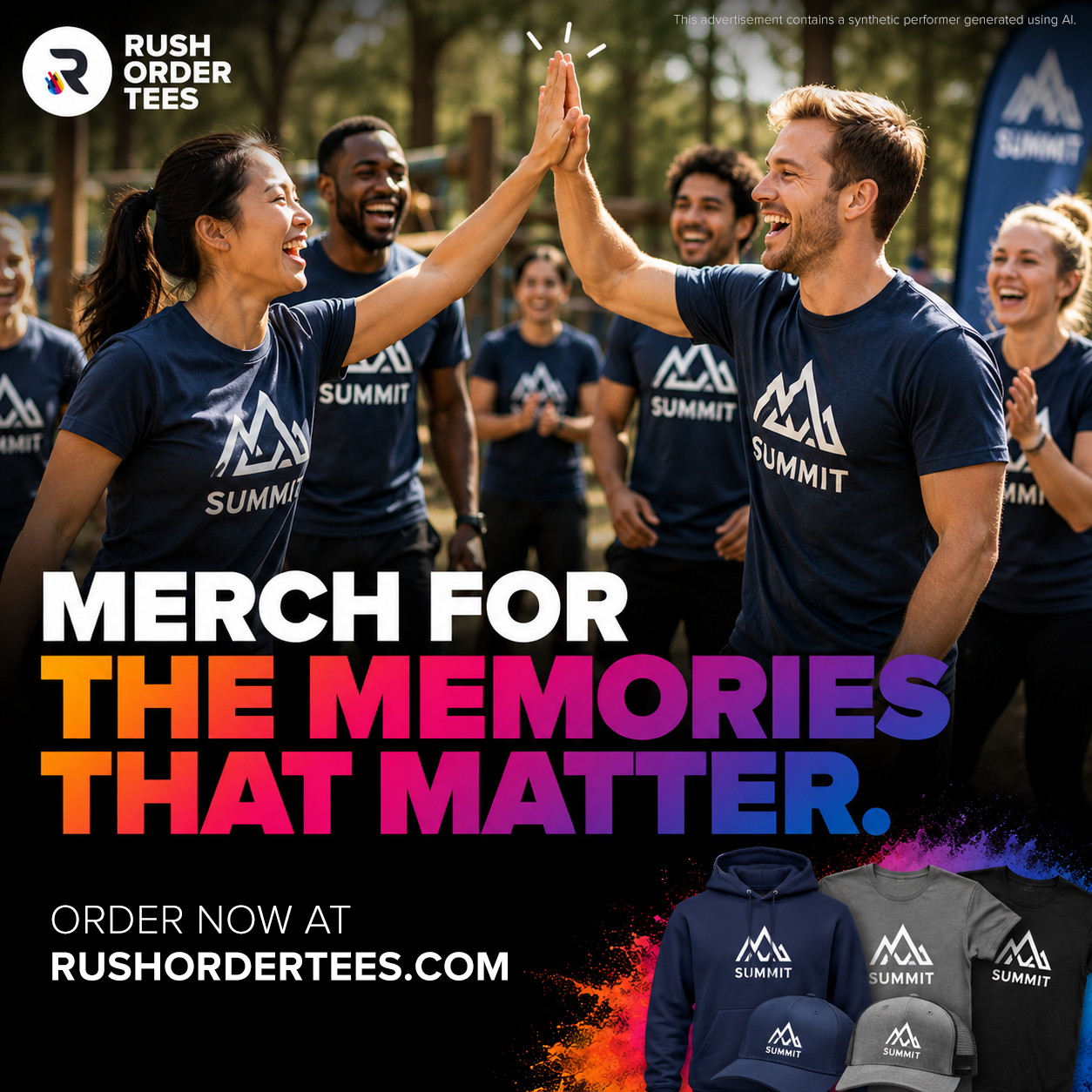 Rush Order Tees Facebook ad