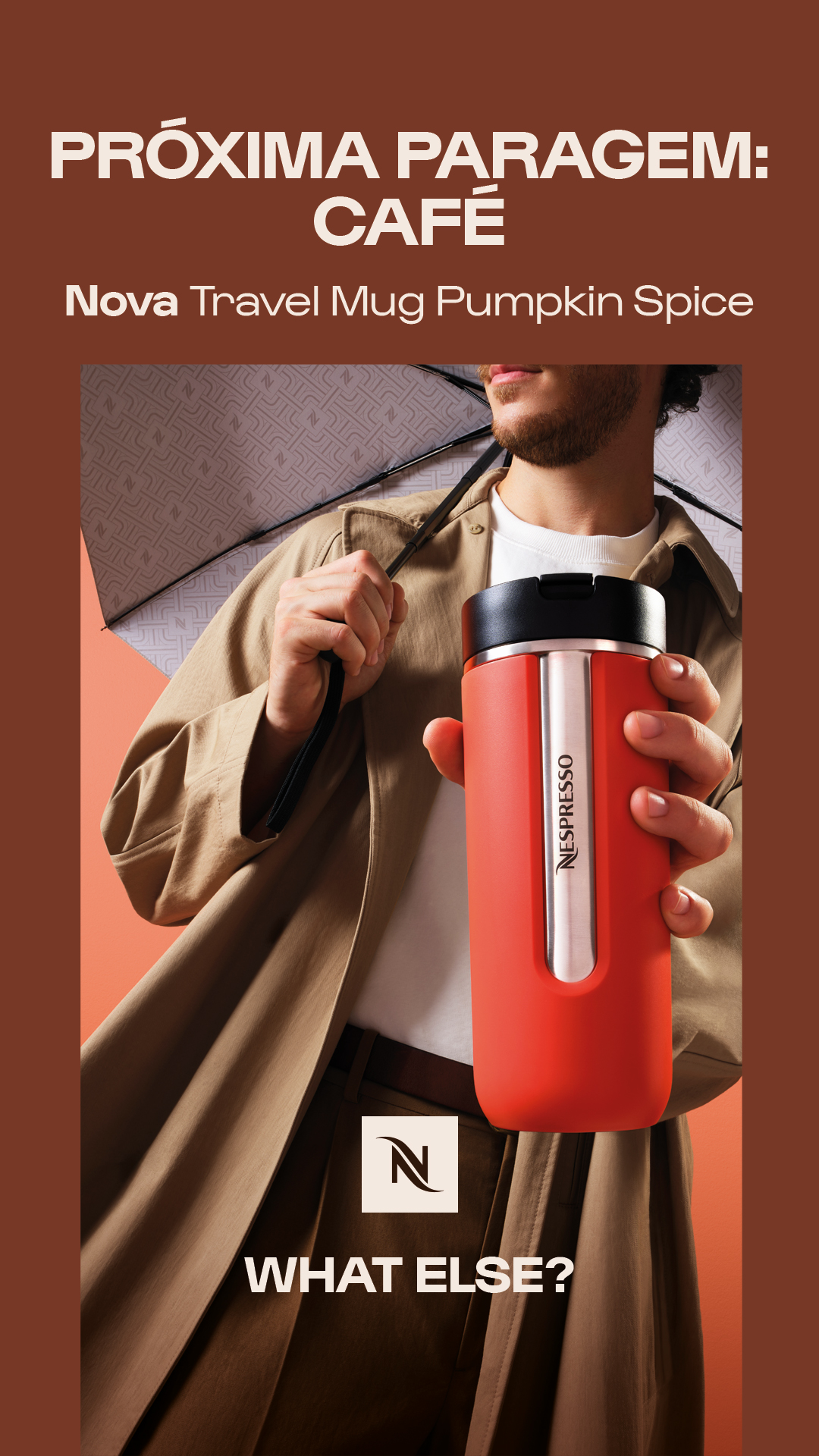 Nespresso Facebook ad: Travel Mug Grande Pumpkin Spice | Nespresso Portugal