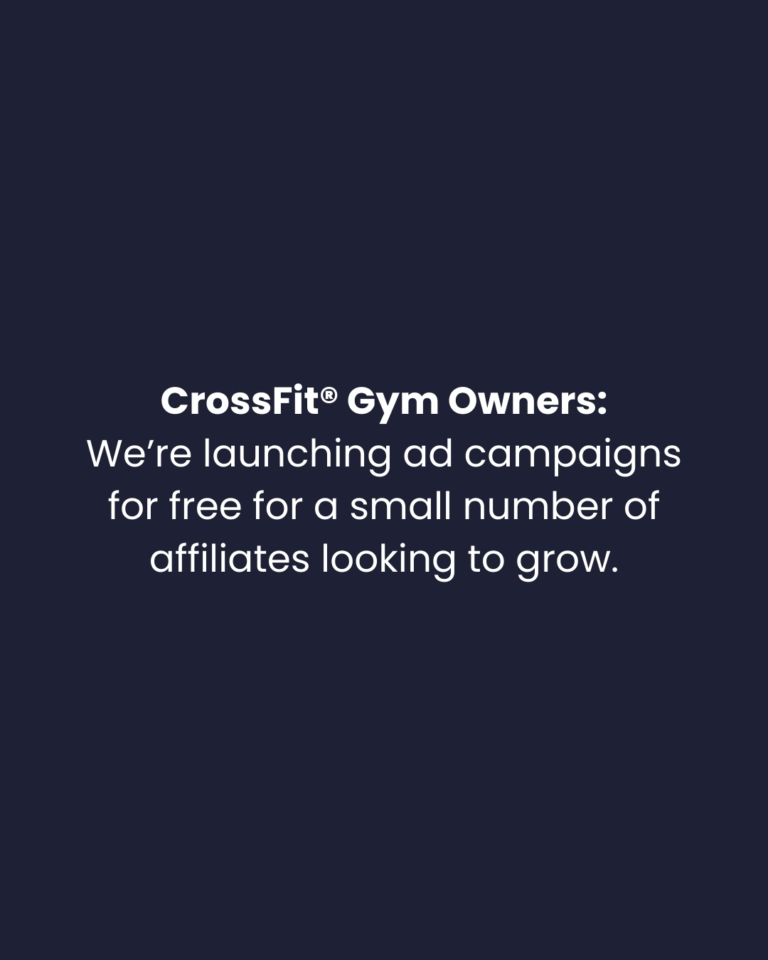Big Little Gyms Facebook ad