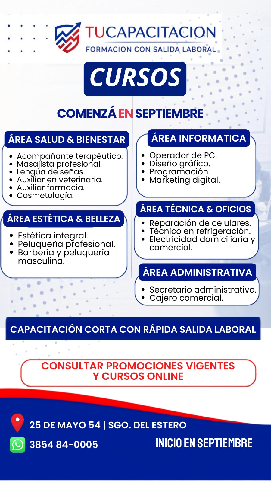 Asesor Miguel SIS Capacitaciones Santiago Facebook ad: Chatea con nosotros
