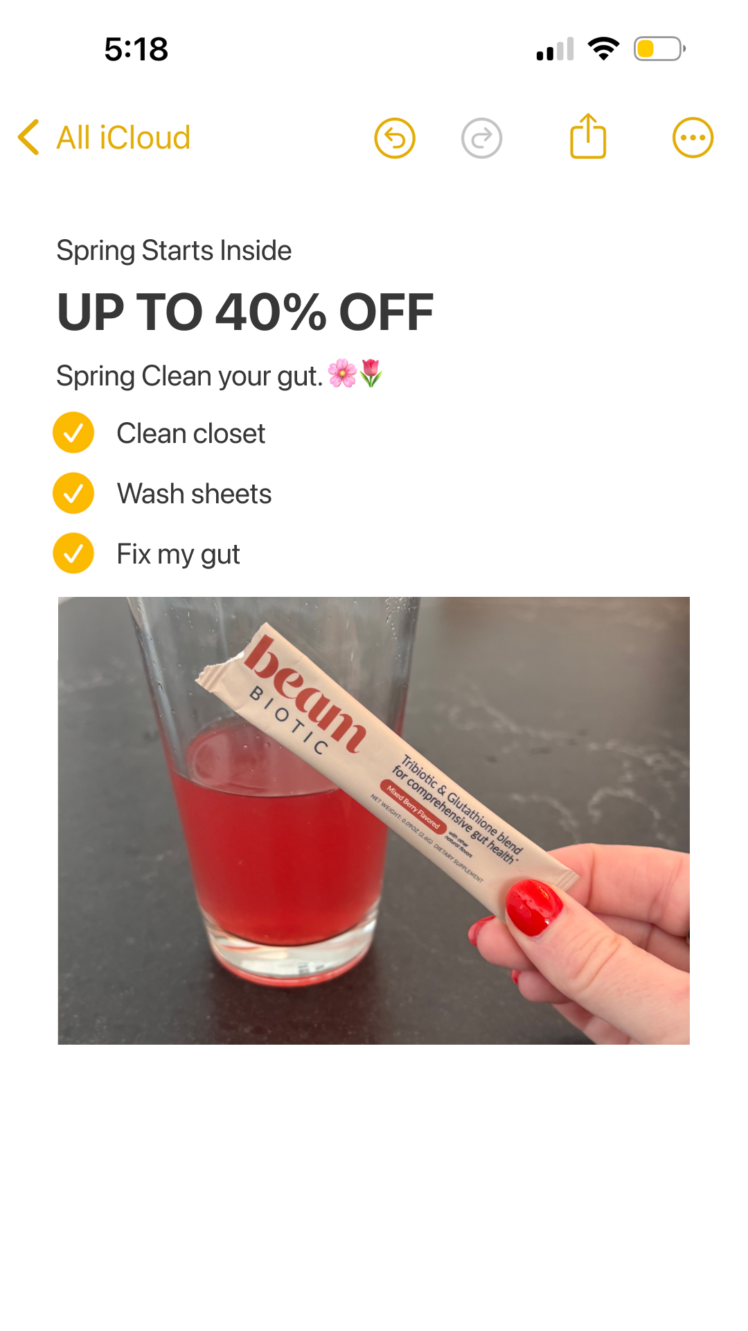 beam Facebook ad