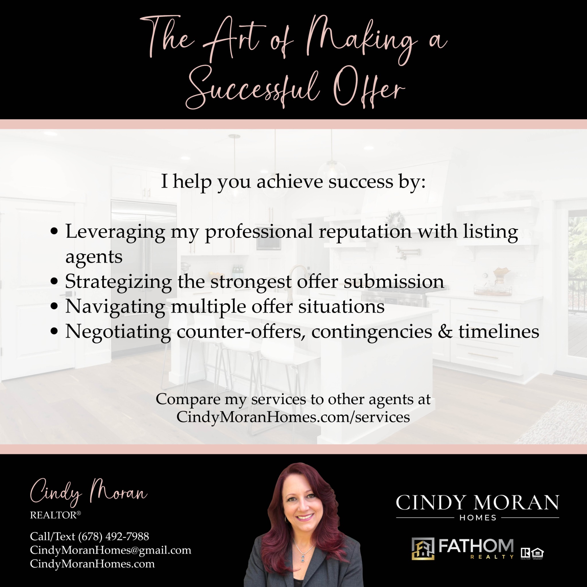 Cindy Moran Homes Facebook ad: Message or Call (678) 492-7988