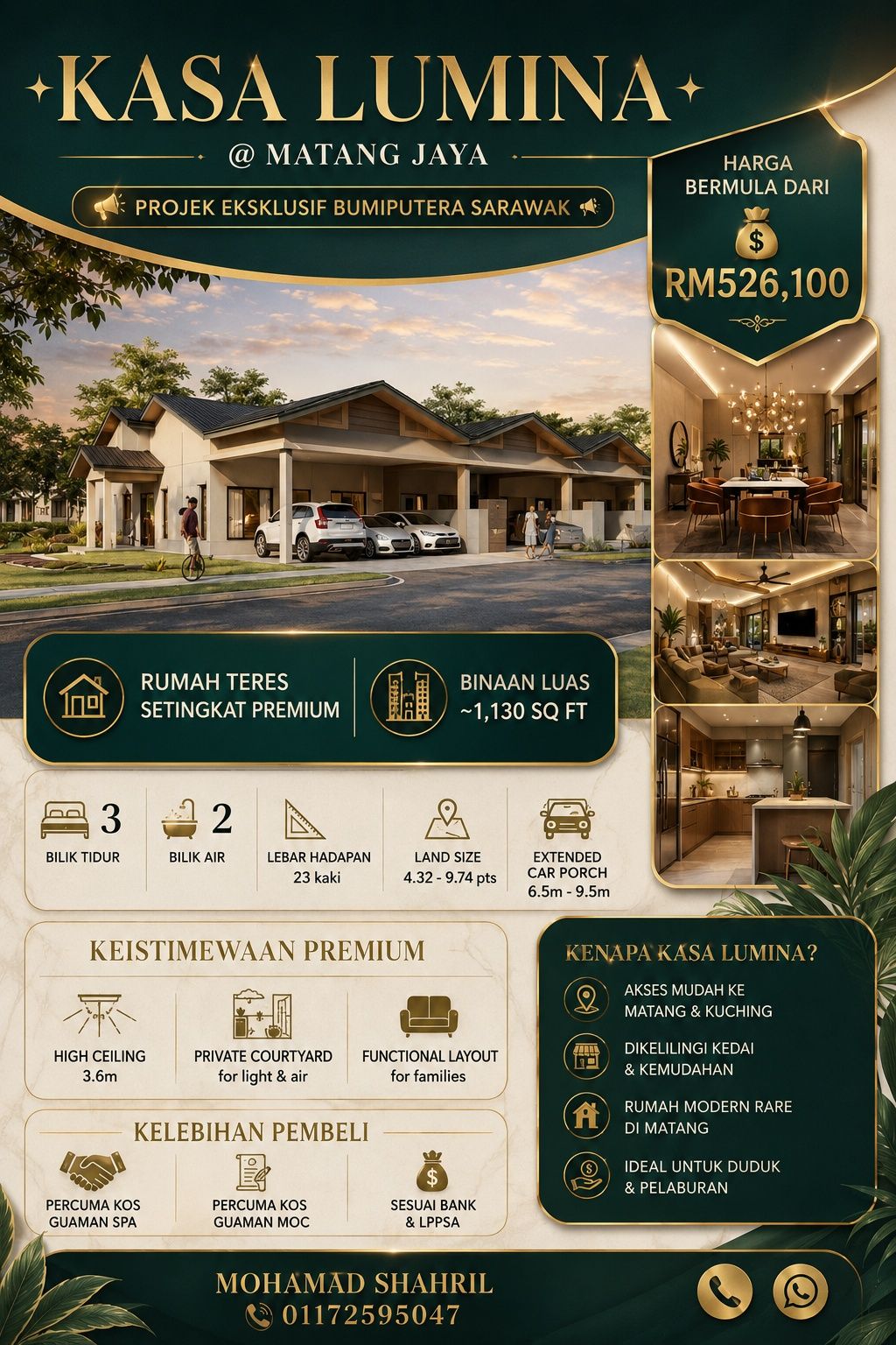 Ahkit Sareyl Facebook ad: Shahril - your expert property professional in Kuching…