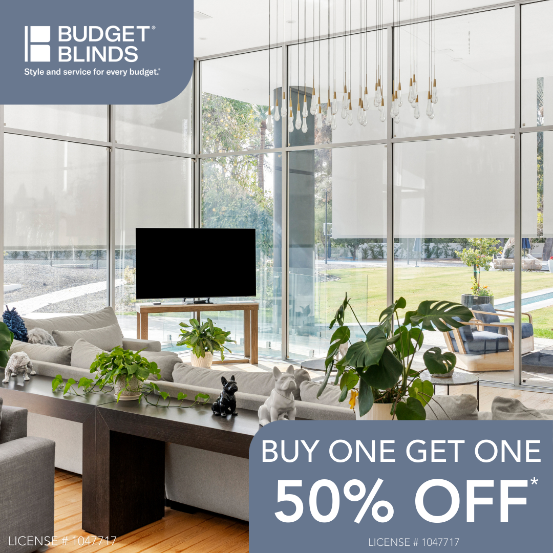 Budget Blinds of North County San Diego Facebook ad from Mar 7, 2026