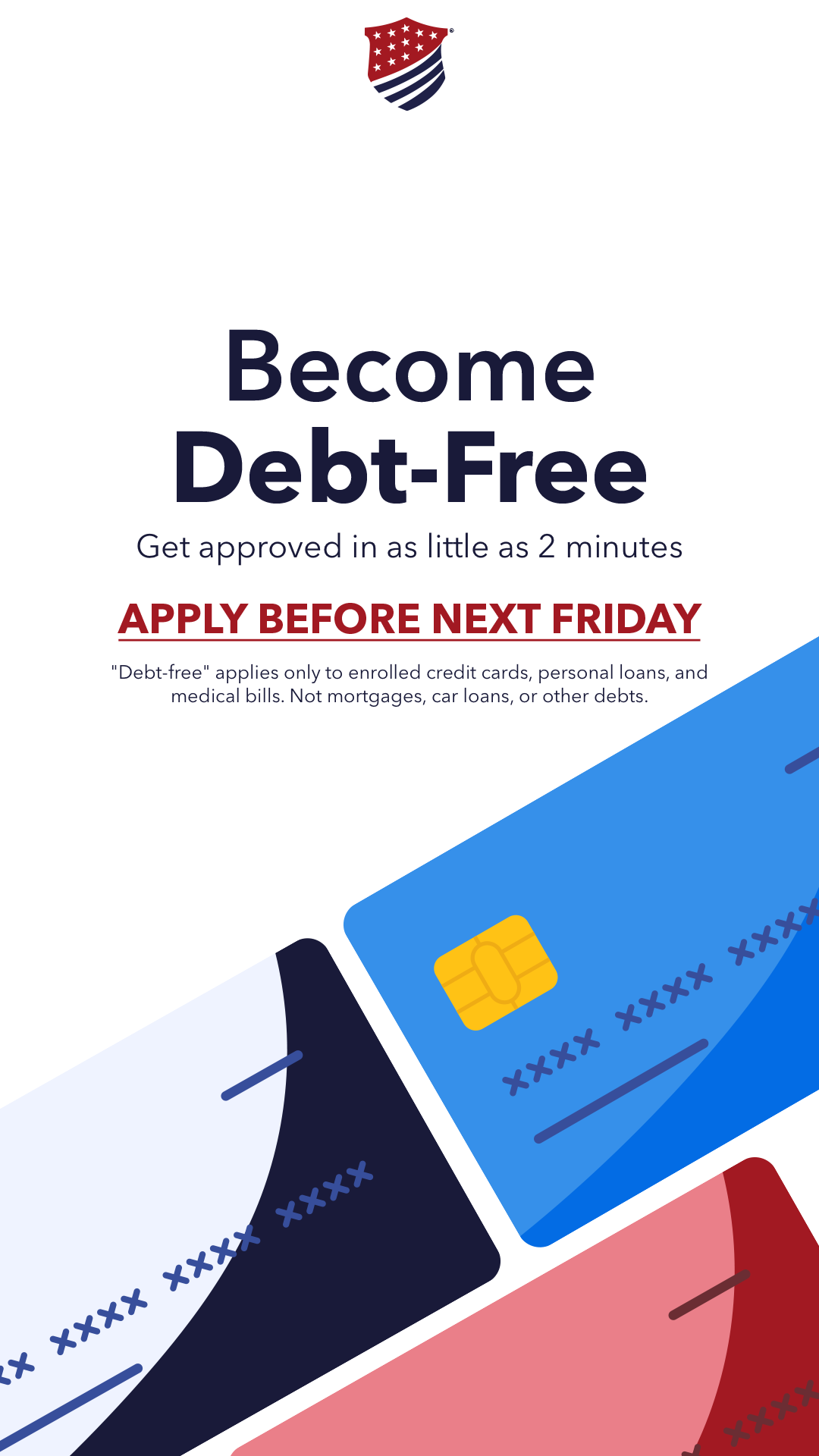 National Debt Relief Facebook ad
