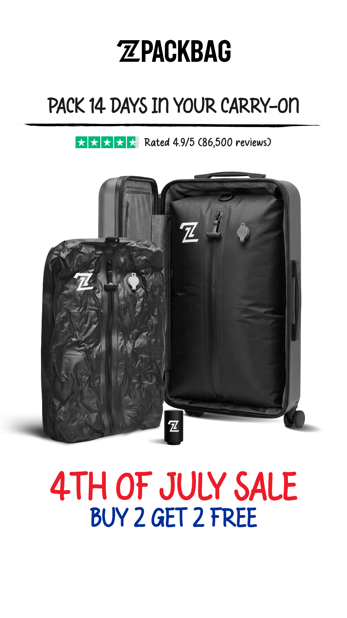 2packbag Facebook ad