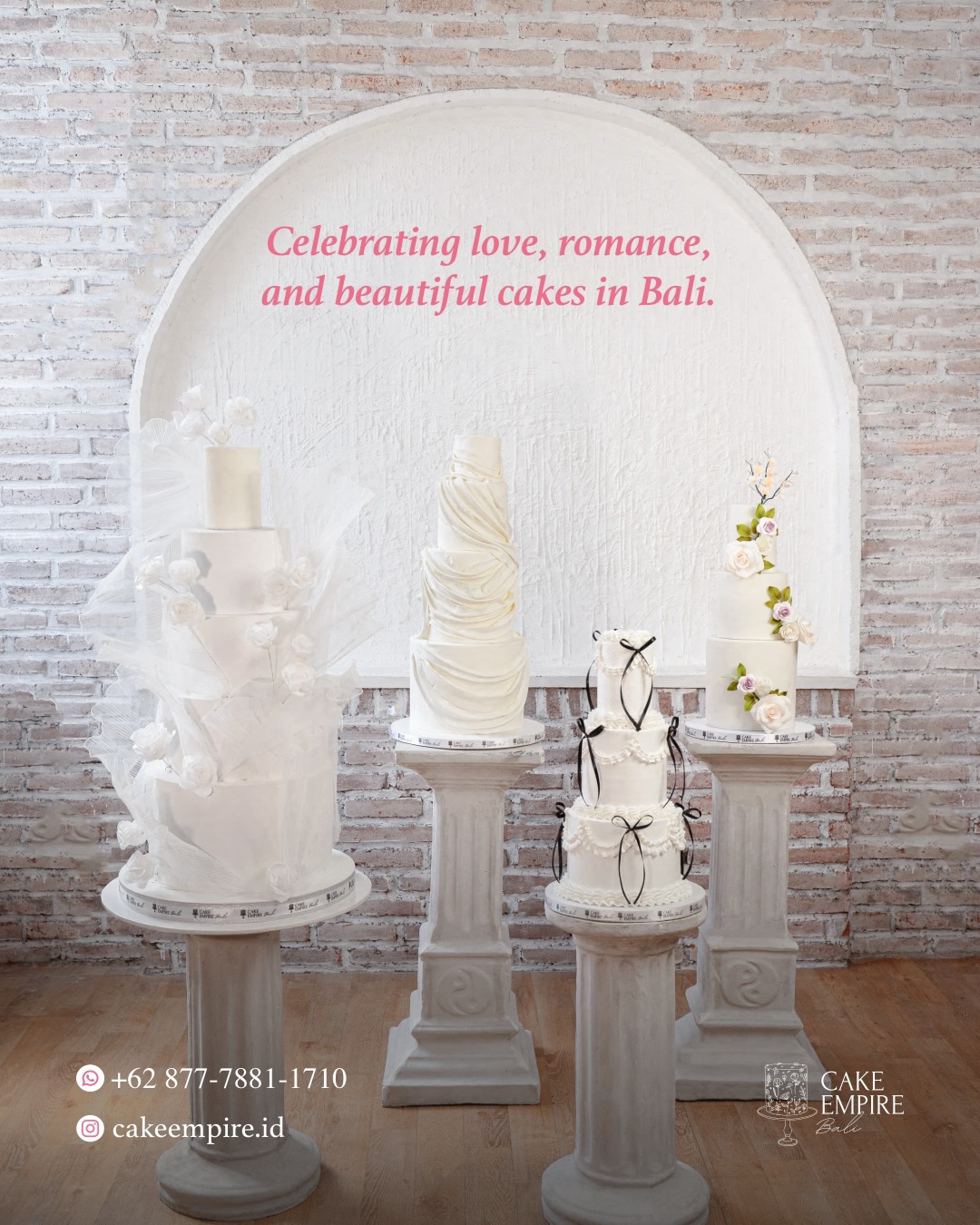 Cake Empire Bali Facebook ad: An ode to elegance in every tier