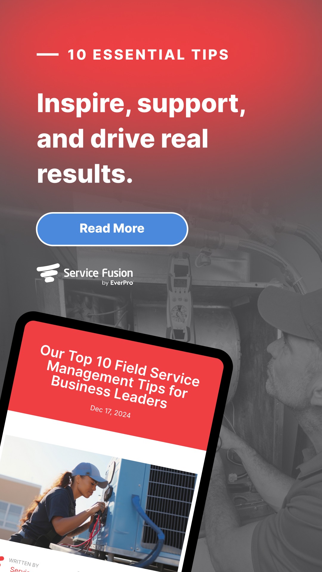 Service Fusion Facebook ad