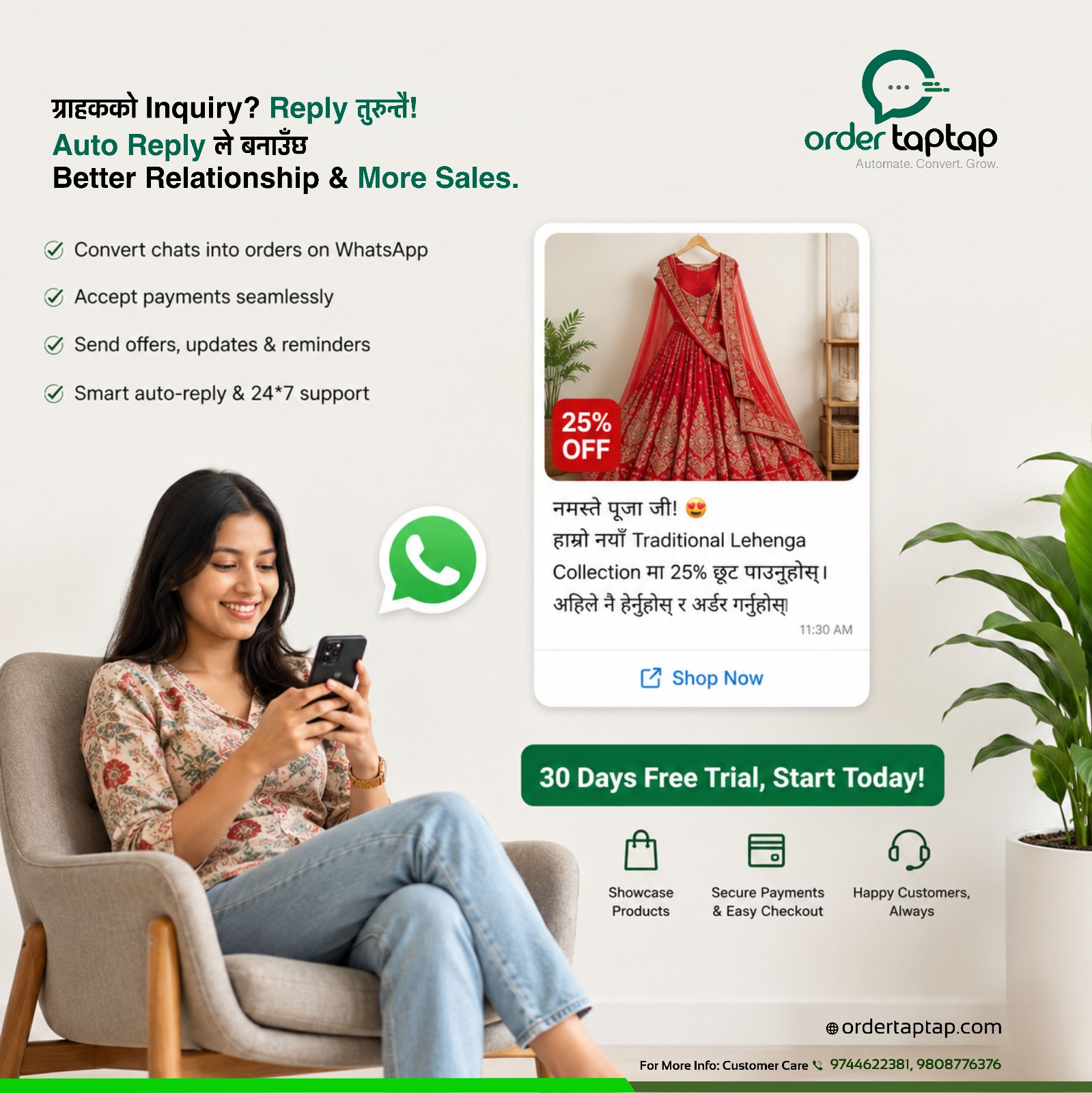 ordertaptap.com Facebook ad: Boost Sales with OrderTaptap Today!