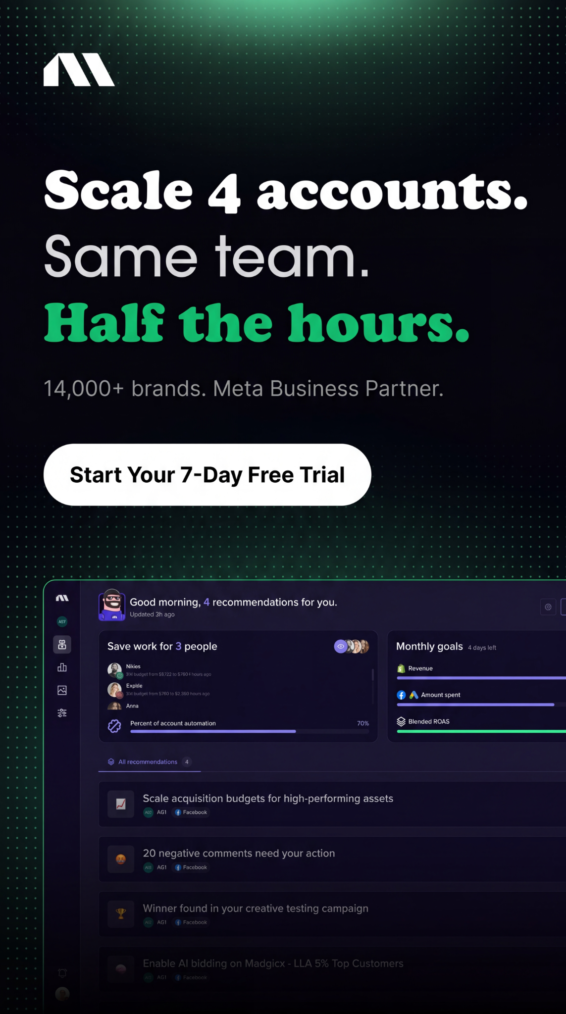 madgicx.com Facebook ad