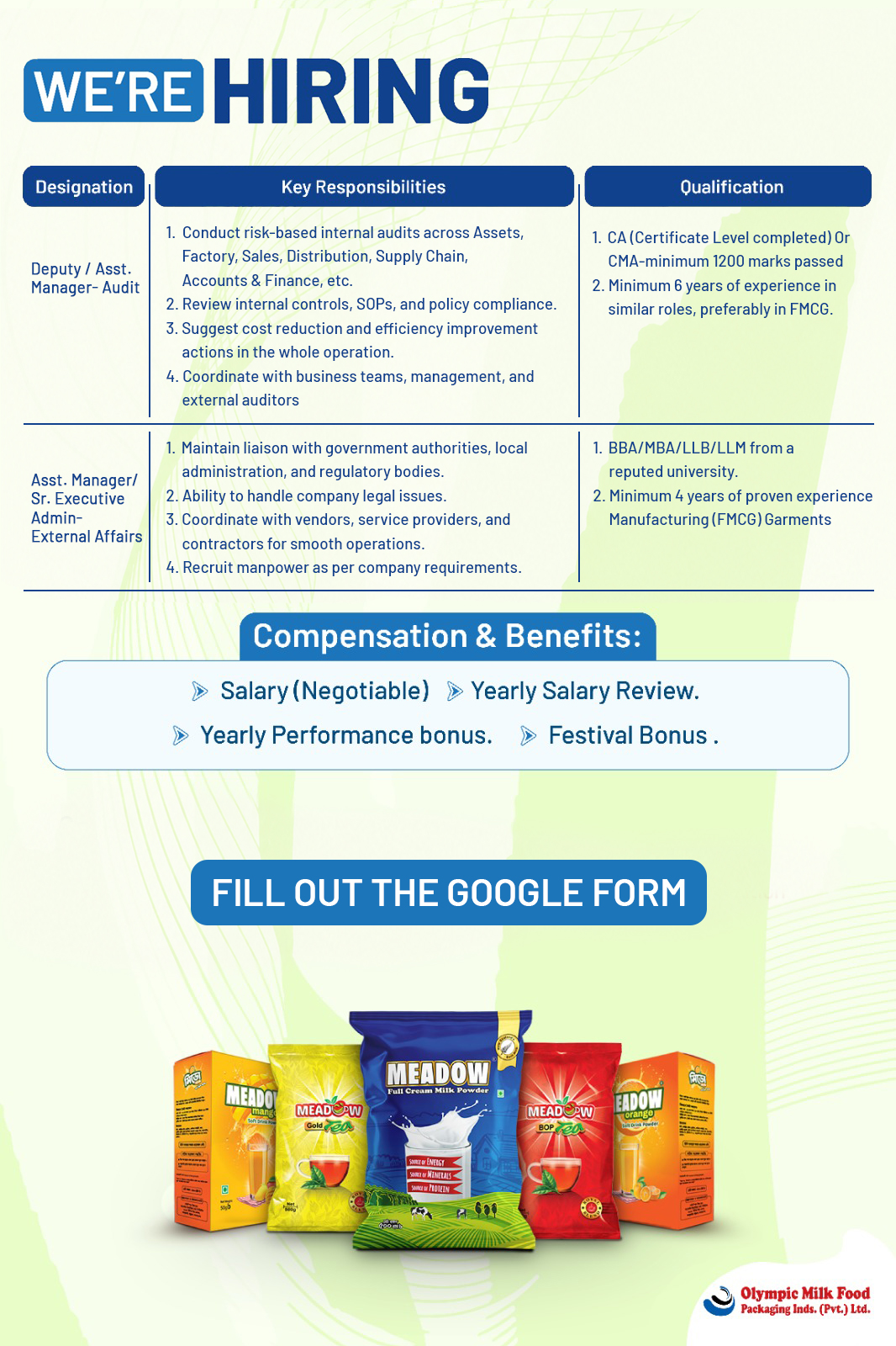 Meadow - মিডো Facebook ad: We are Hiring!