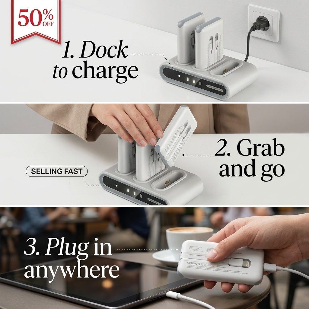 Kikinana Facebook ad: 3-Pack Power Bank Station