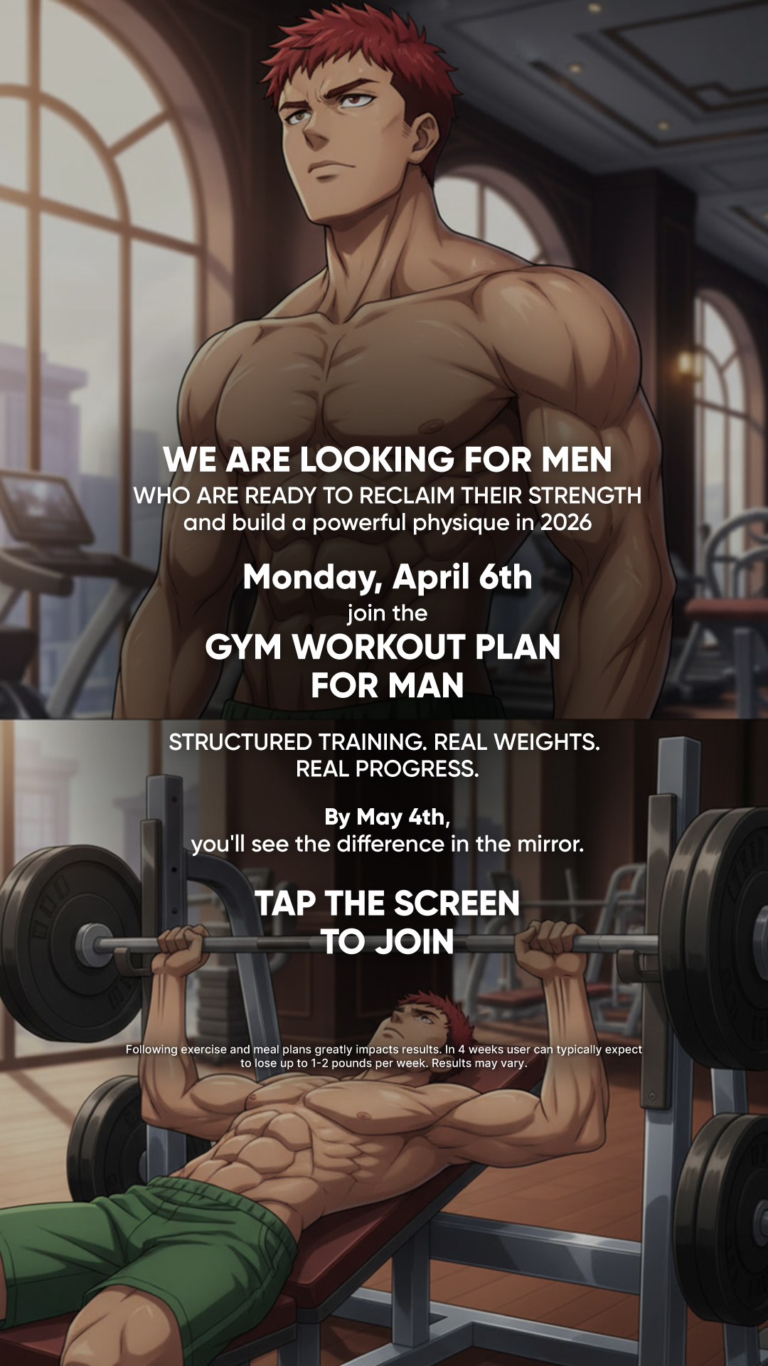 BetterMe Men Facebook ad