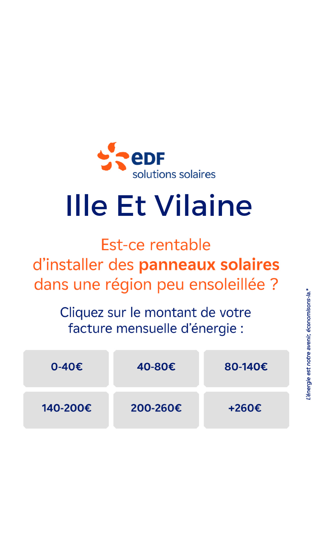 Mes offres EDF solutions solaires Facebook ad
