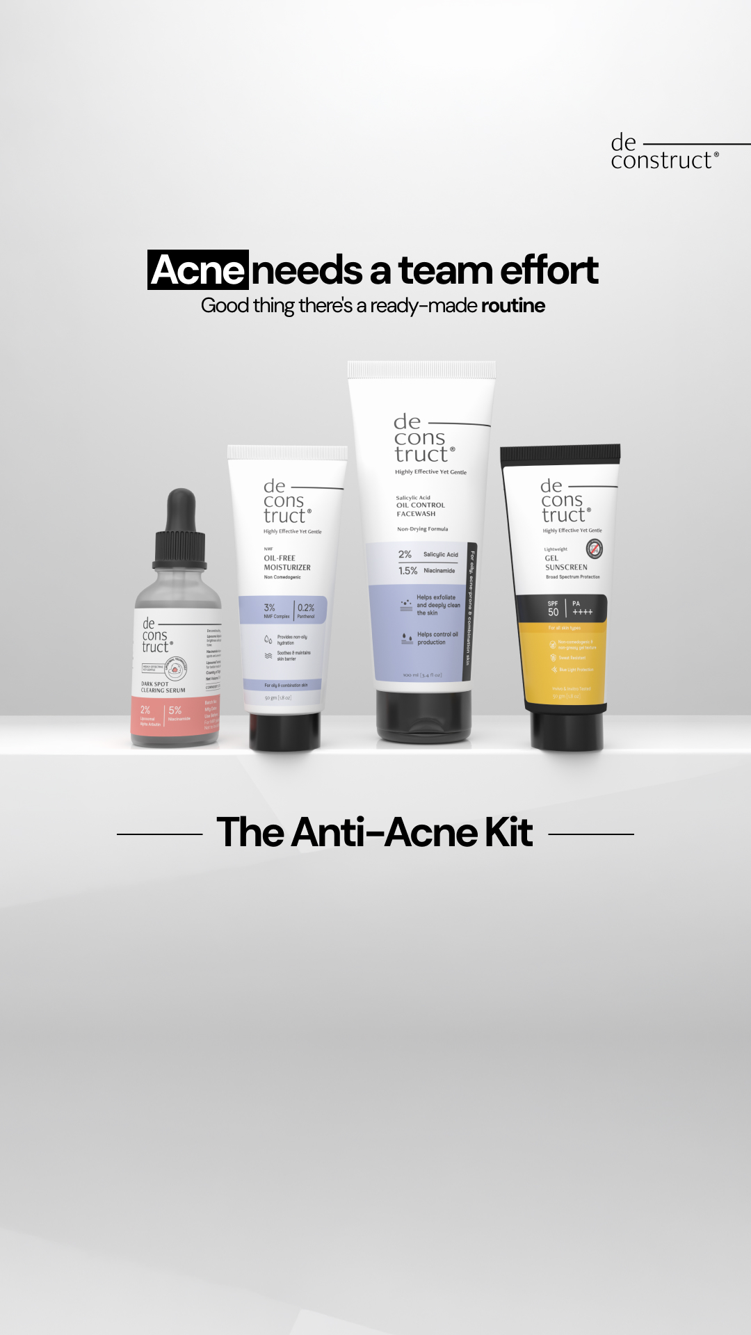 Deconstruct Skincare Facebook ad
