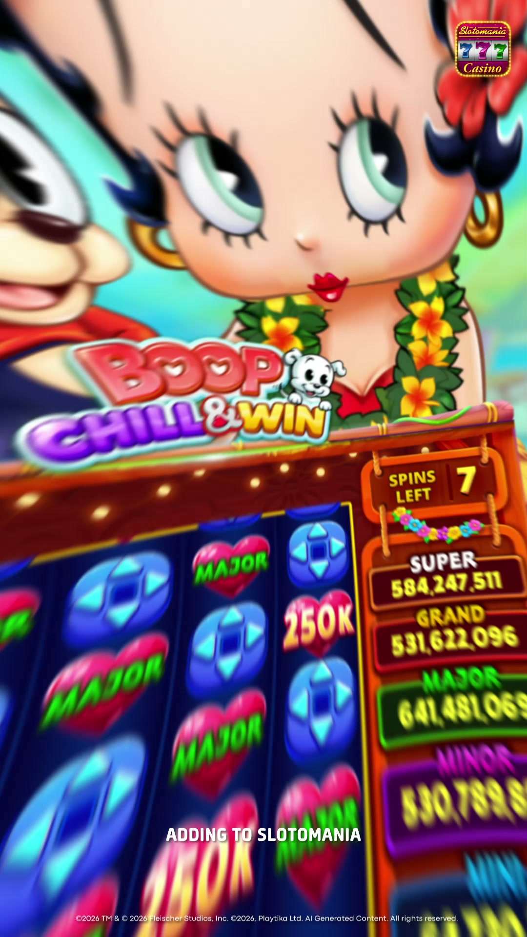 Slotomania - Slot Machines Facebook ad from Jul 28, 2026