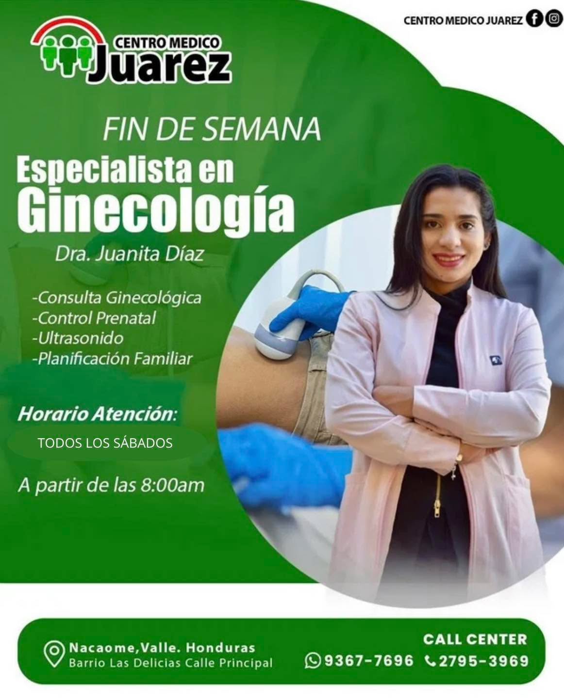 Dra Juanita Díaz Ginecóloga y Obstetra Facebook ad: !Tu salud íntima merece atención y cuidado especializado!