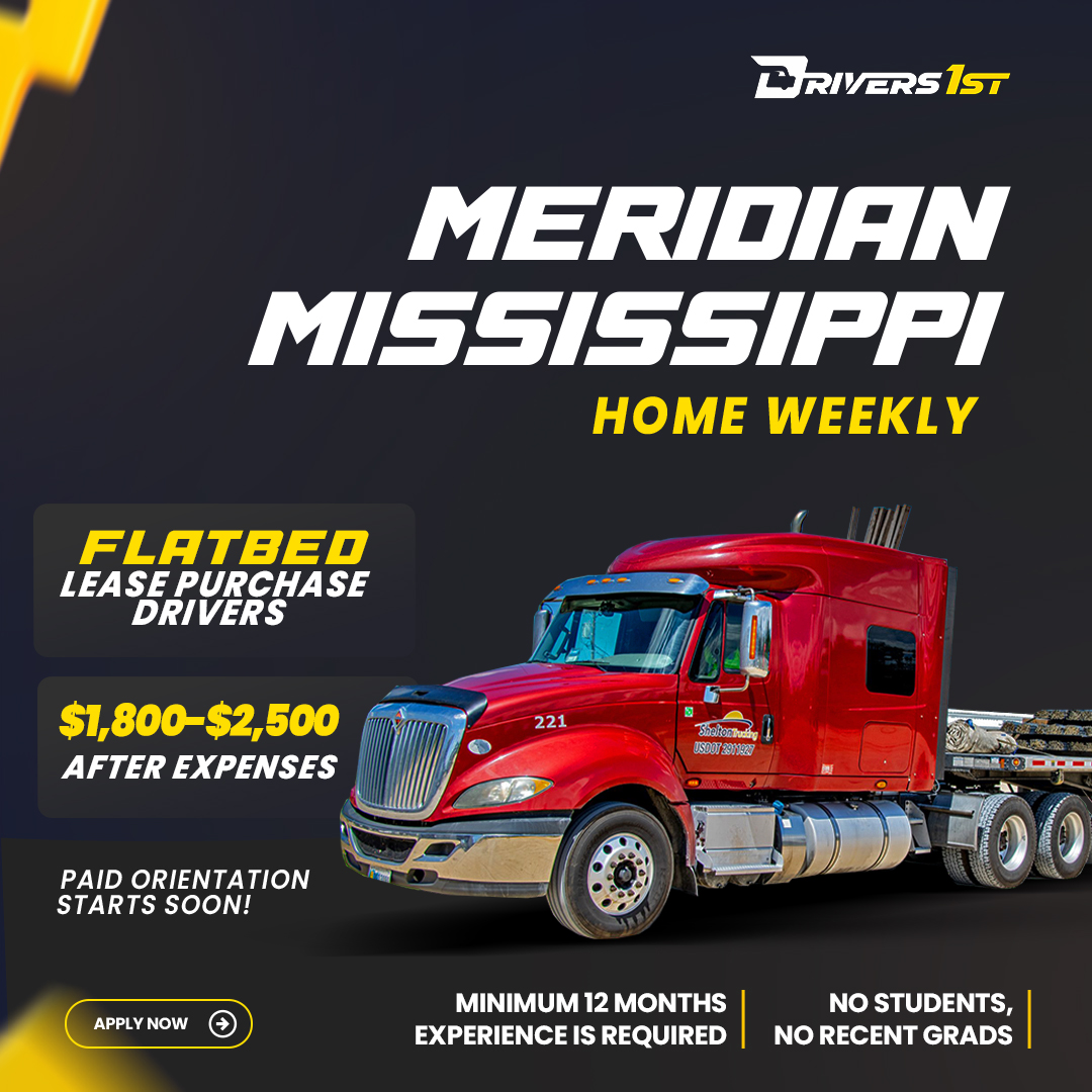 Drivers1st Driving Jobs Facebook ad: Lease Purchase - Flatbed