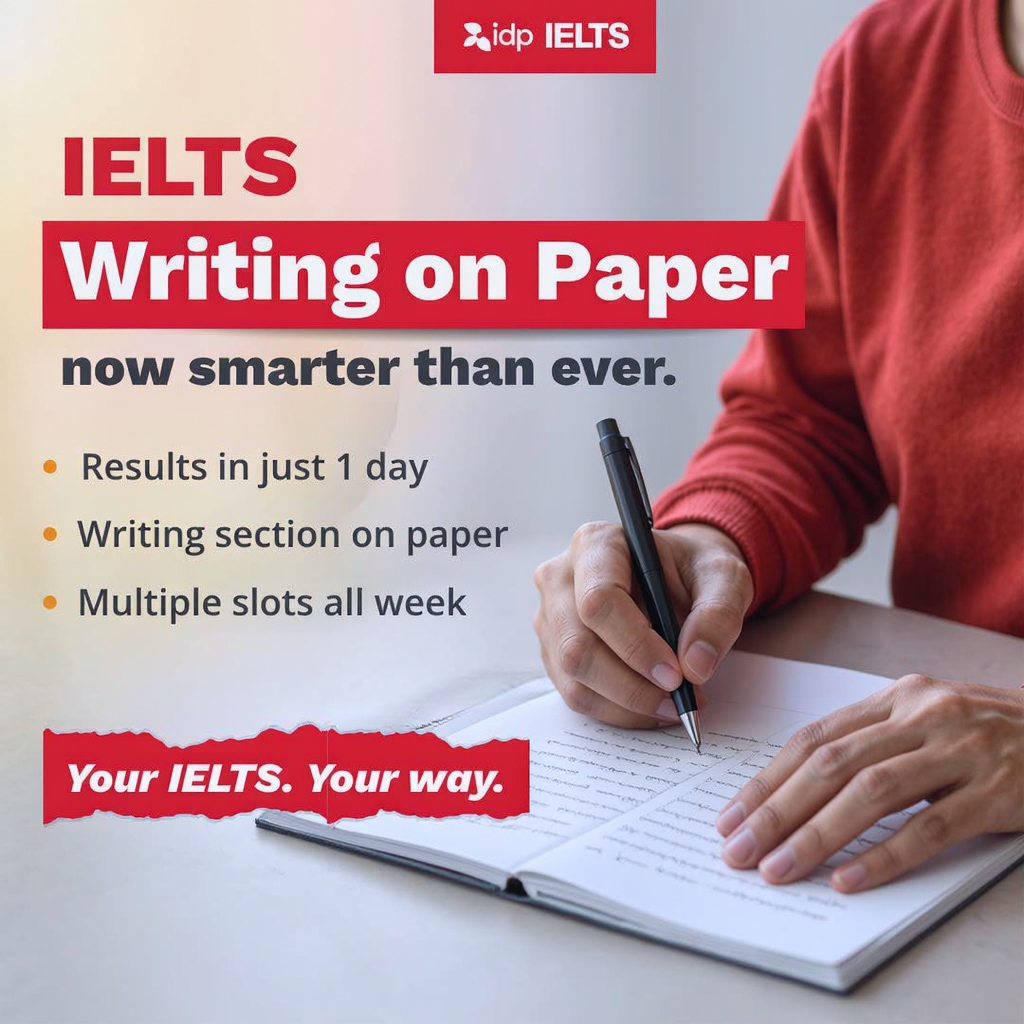 IELTS Essentials from IDP - NP Facebook ad