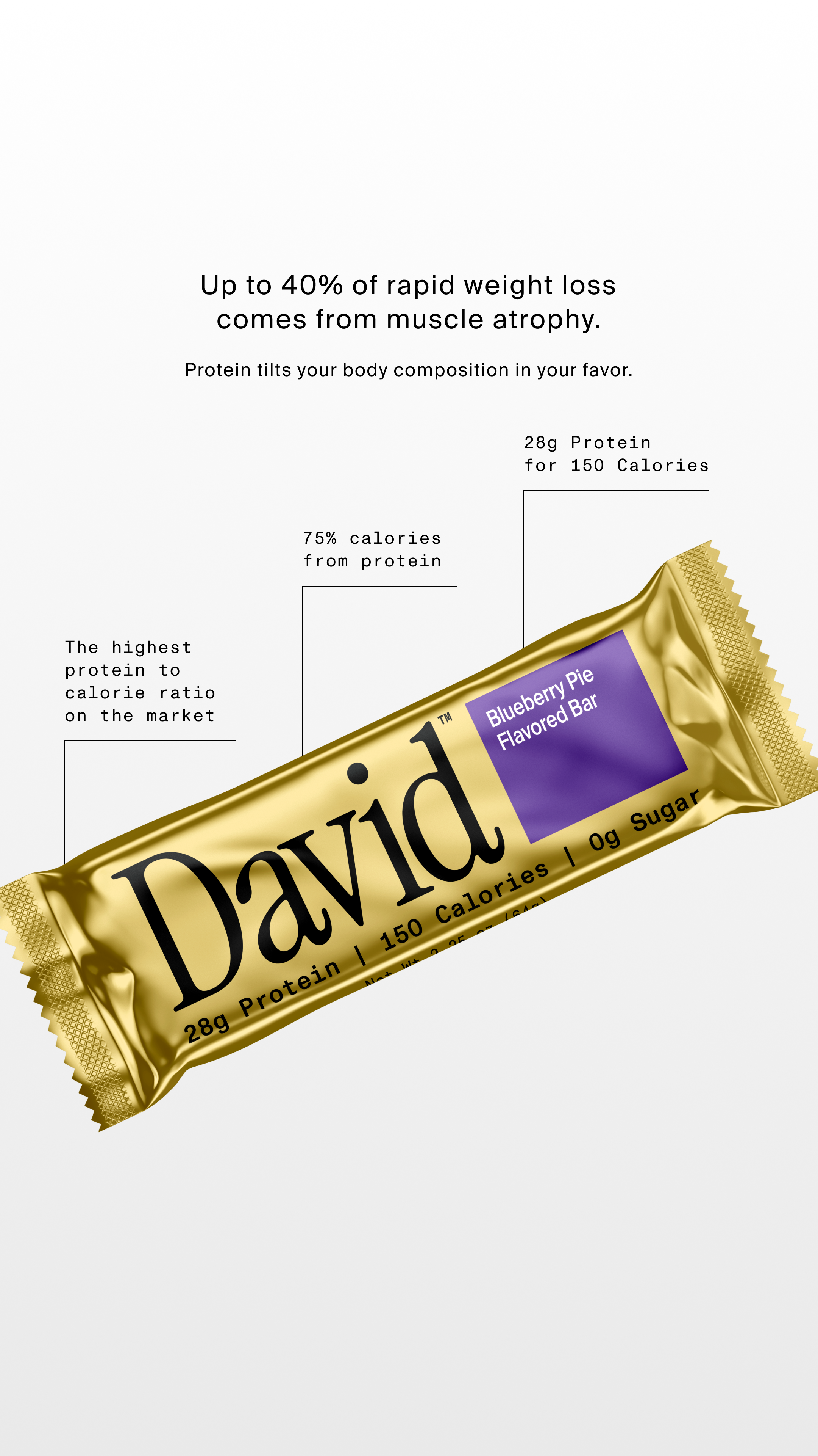 David Protein Facebook ad