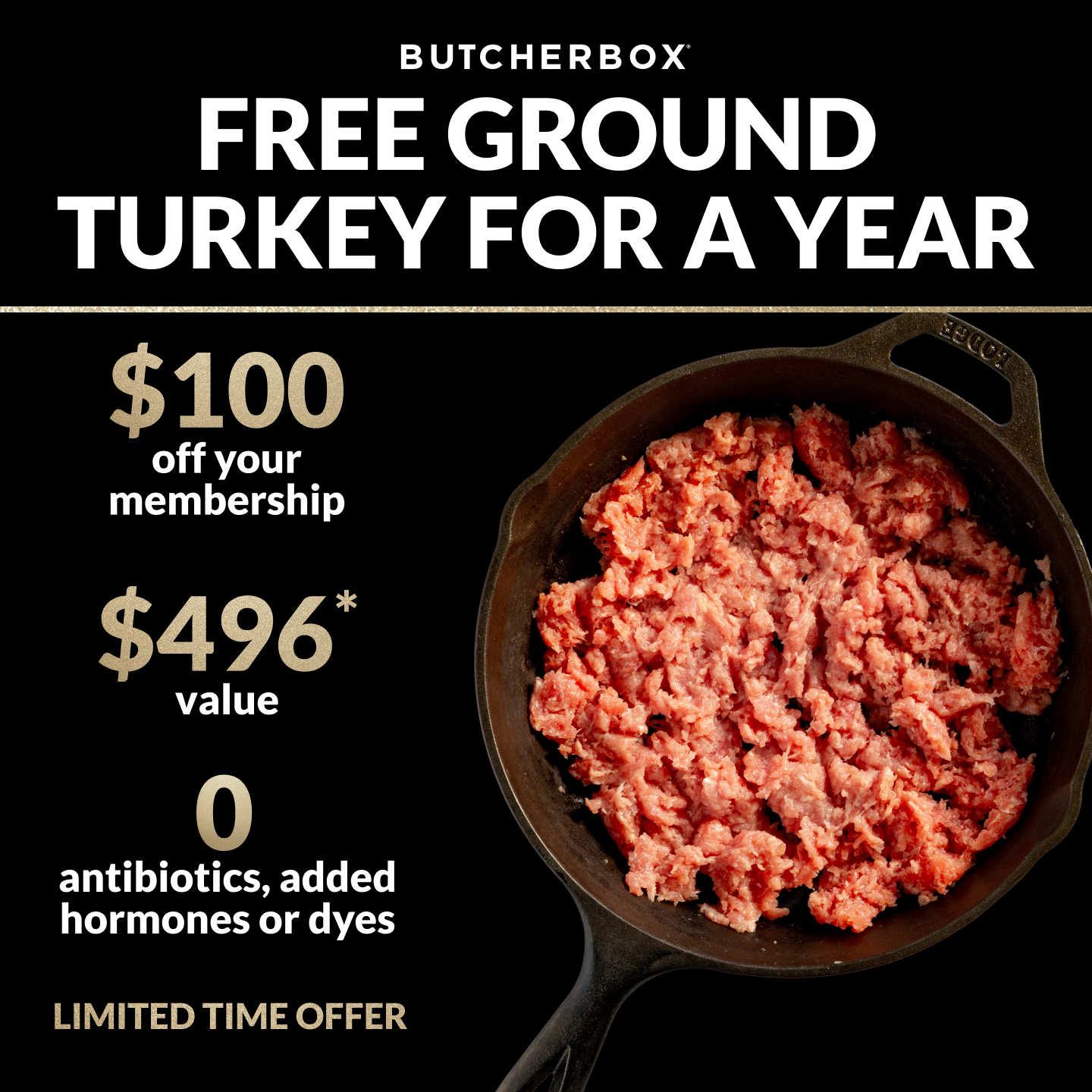 ButcherBox Facebook ad