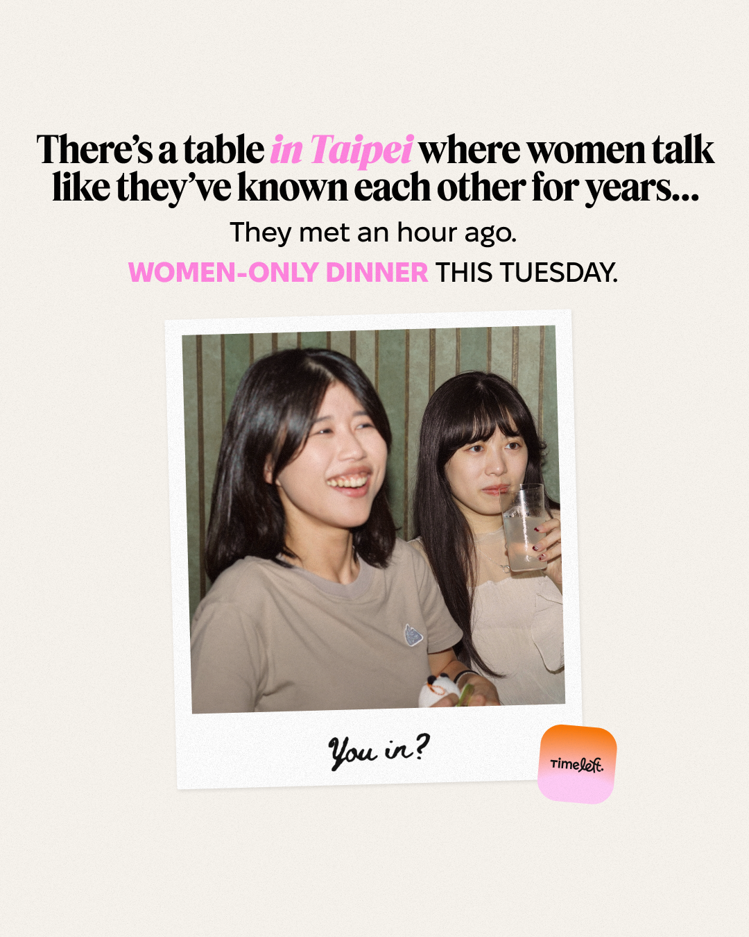 Timeleft Facebook ad