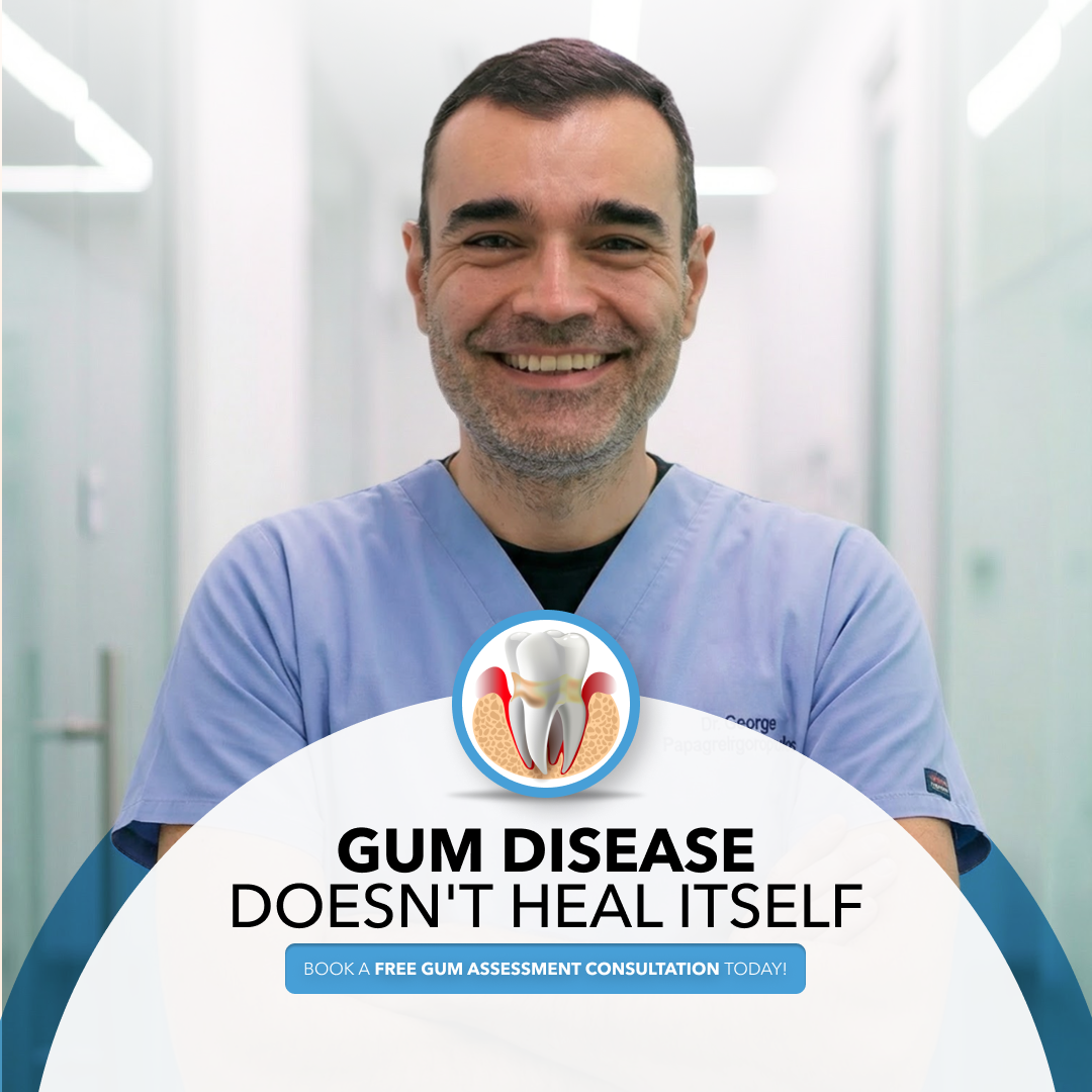 Dental Implants & Aesthetics Facebook ad: Gum disease? Don’t ignore the signs.