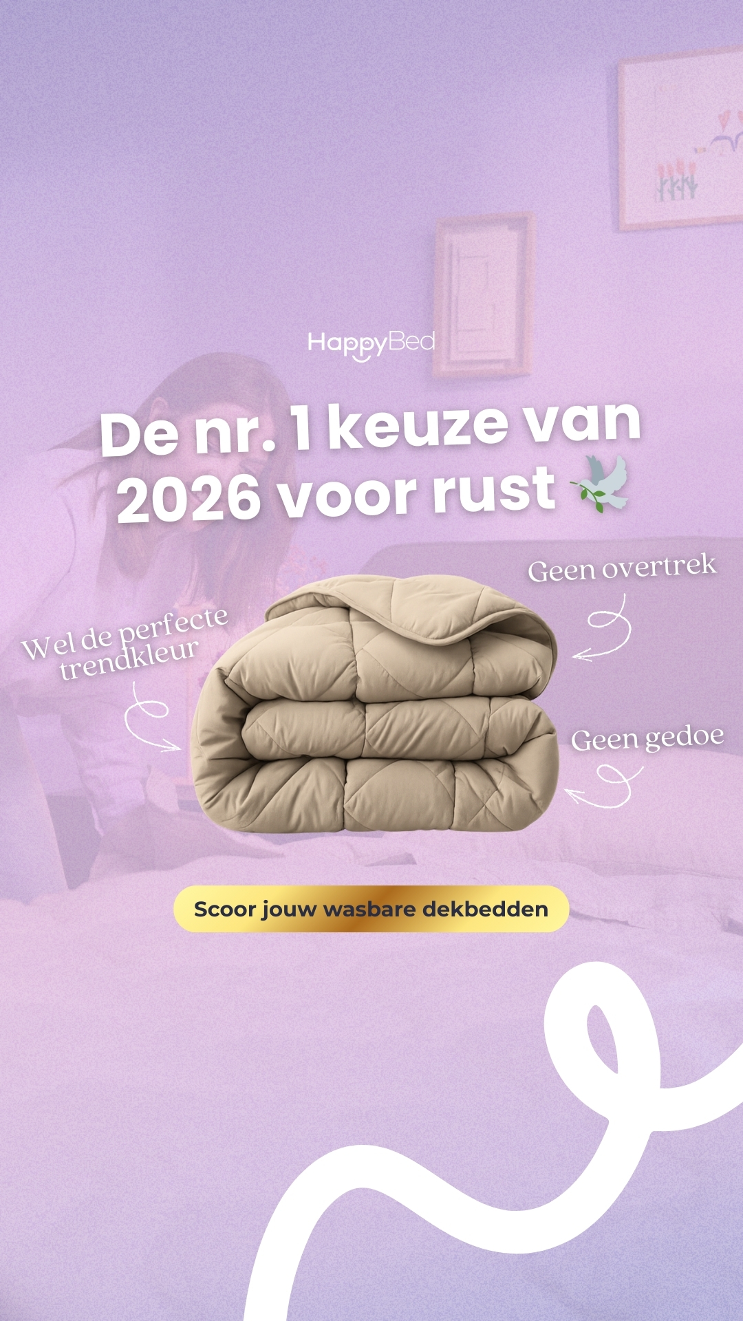 HappyBed Facebook ad
