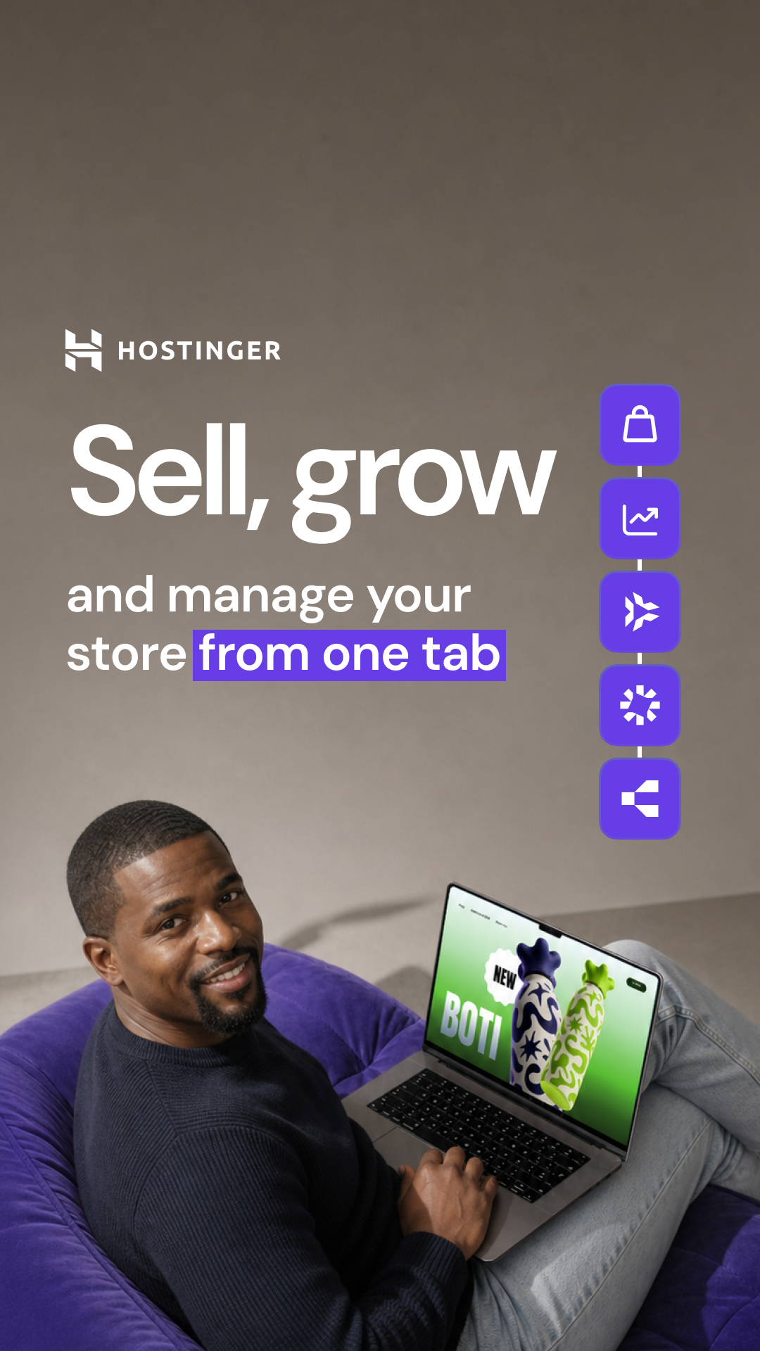 Hostinger Facebook ad: One complete solution