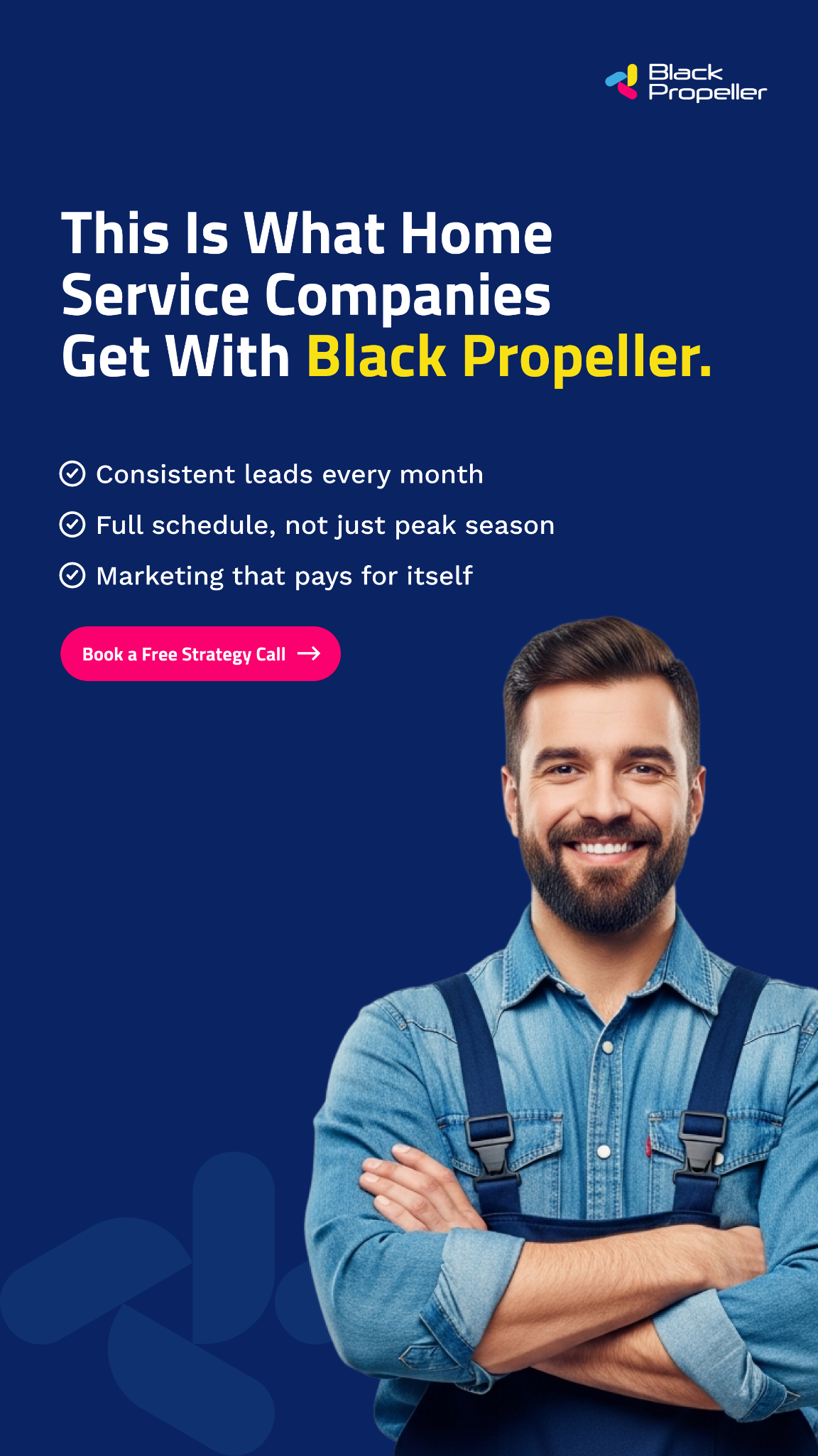 Black Propeller Facebook ad