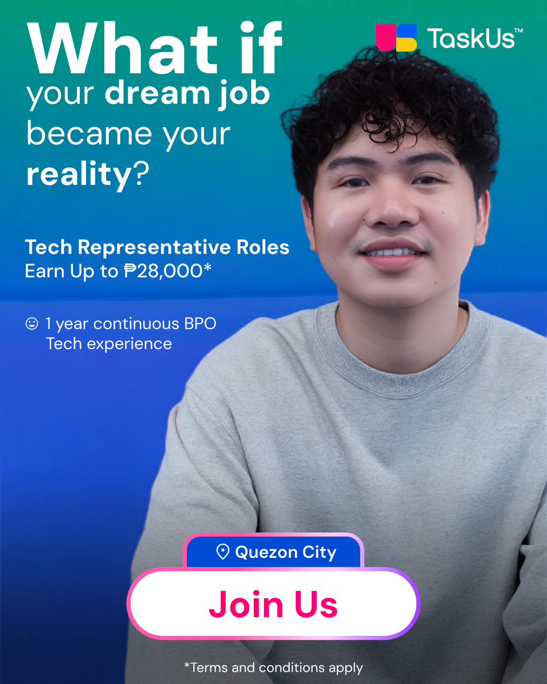 TaskUs Facebook ad