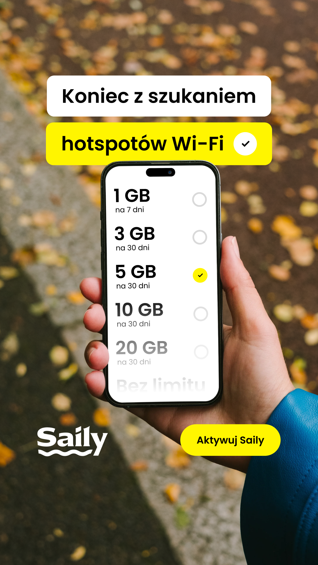 Saily Facebook ad