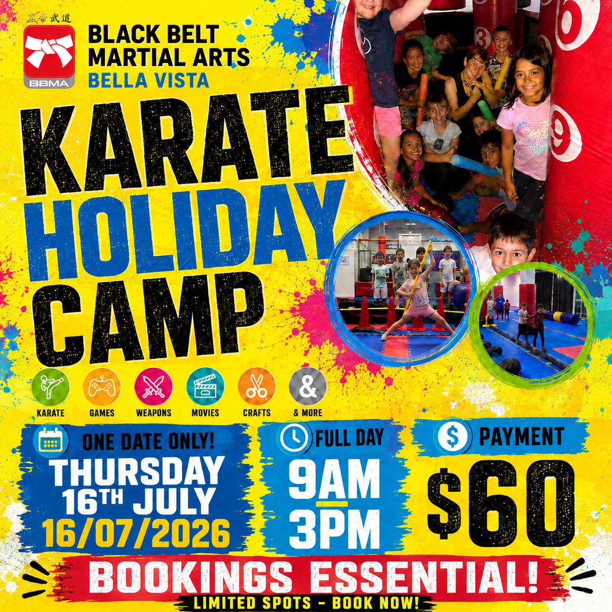 Black Belt Martial Arts Bella Vista Facebook ad