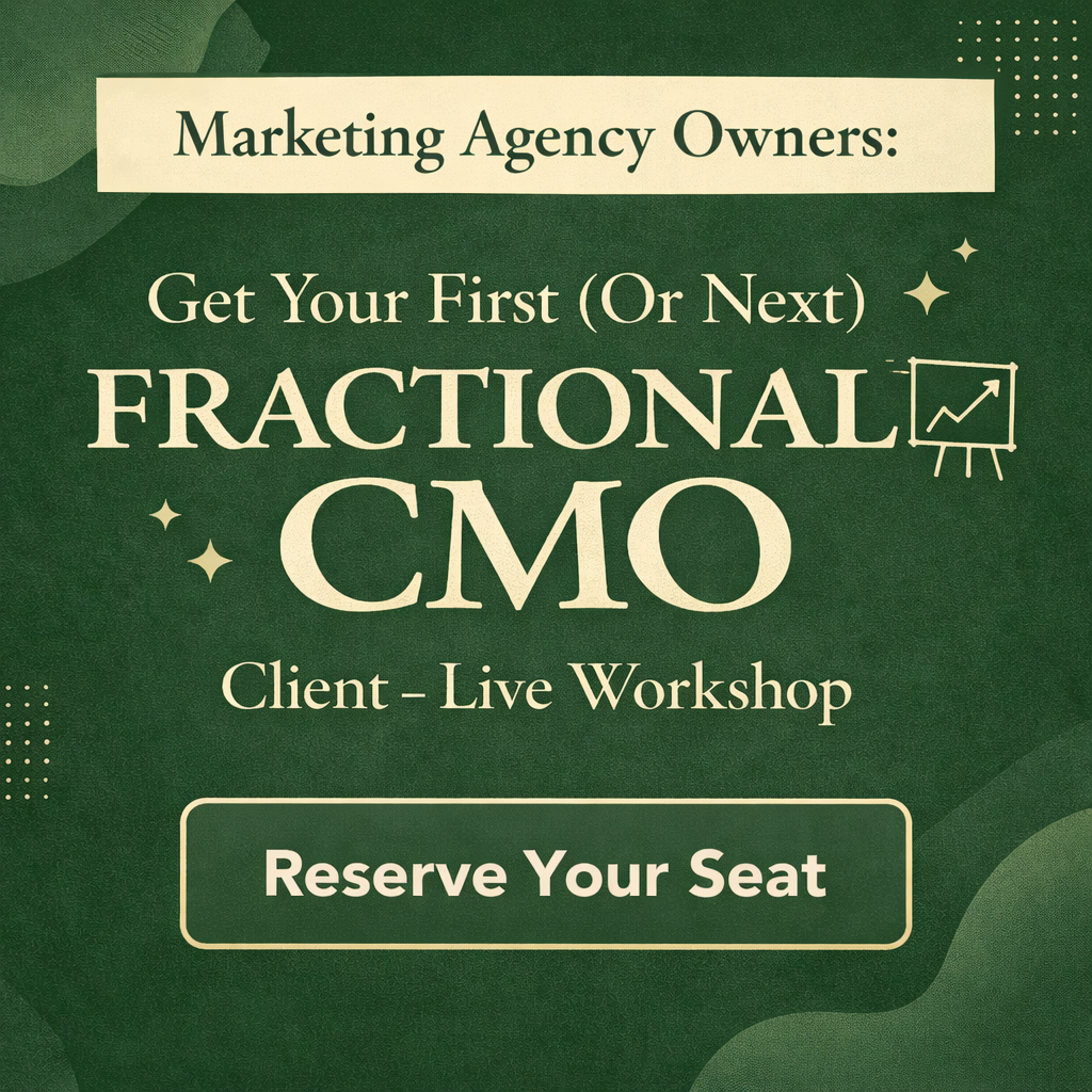 CMOx Facebook ad: From Agency Owner to Fractional CMO