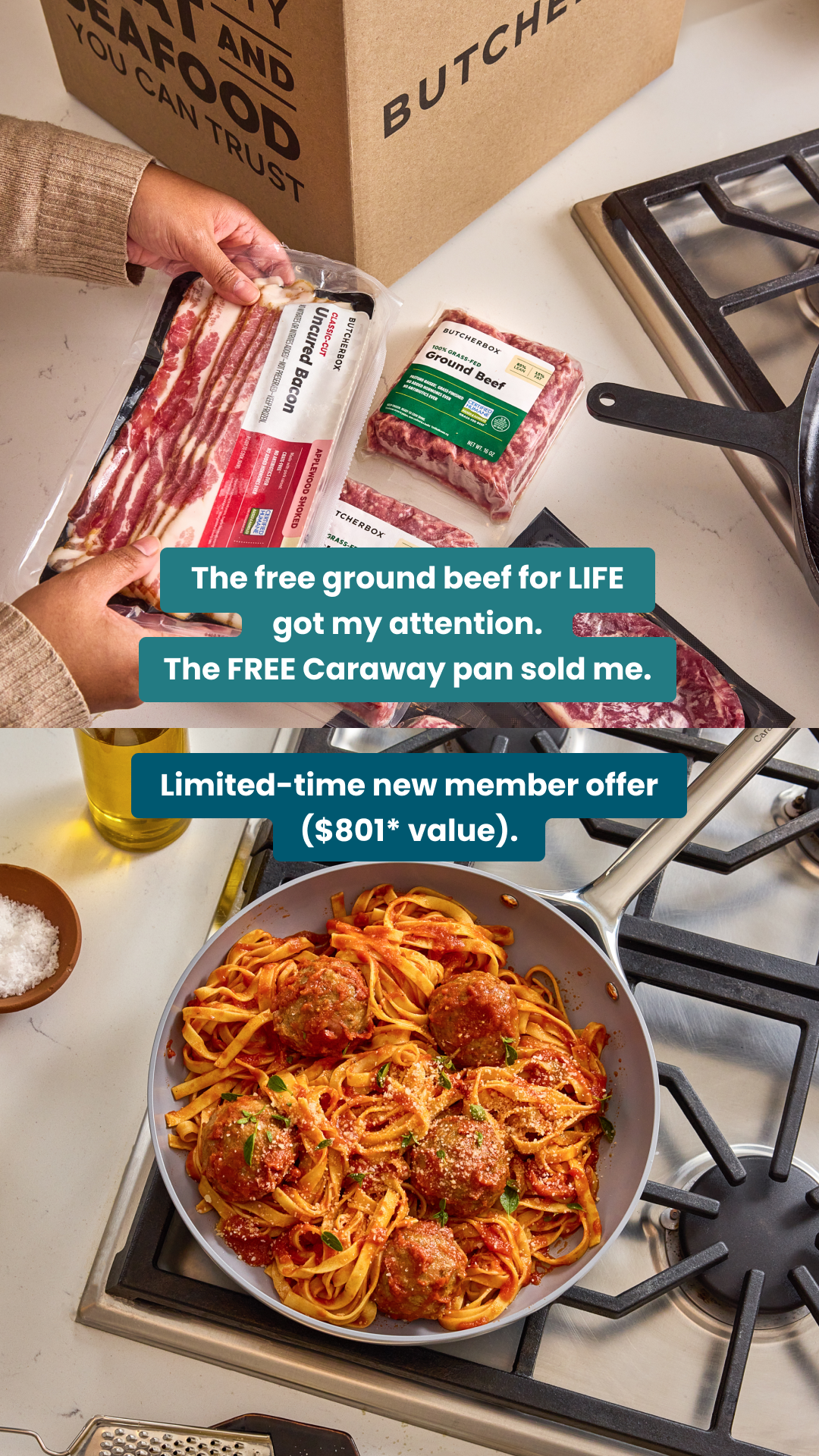 ButcherBox Facebook ad