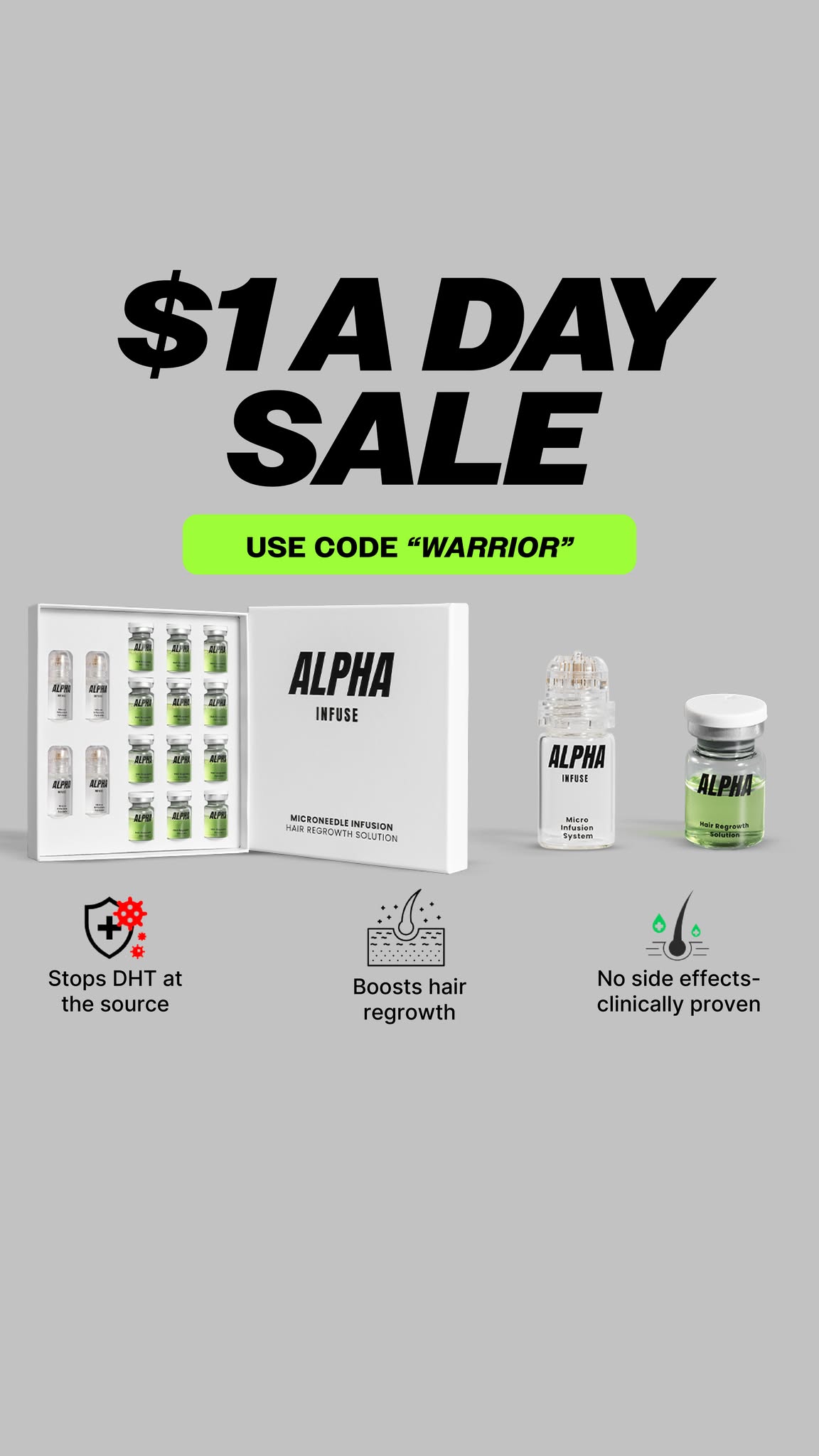 AlphaInfuse Facebook ad