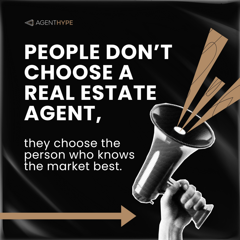 AgentHype Facebook ad: People don’t choose a real estate agent.(read below)