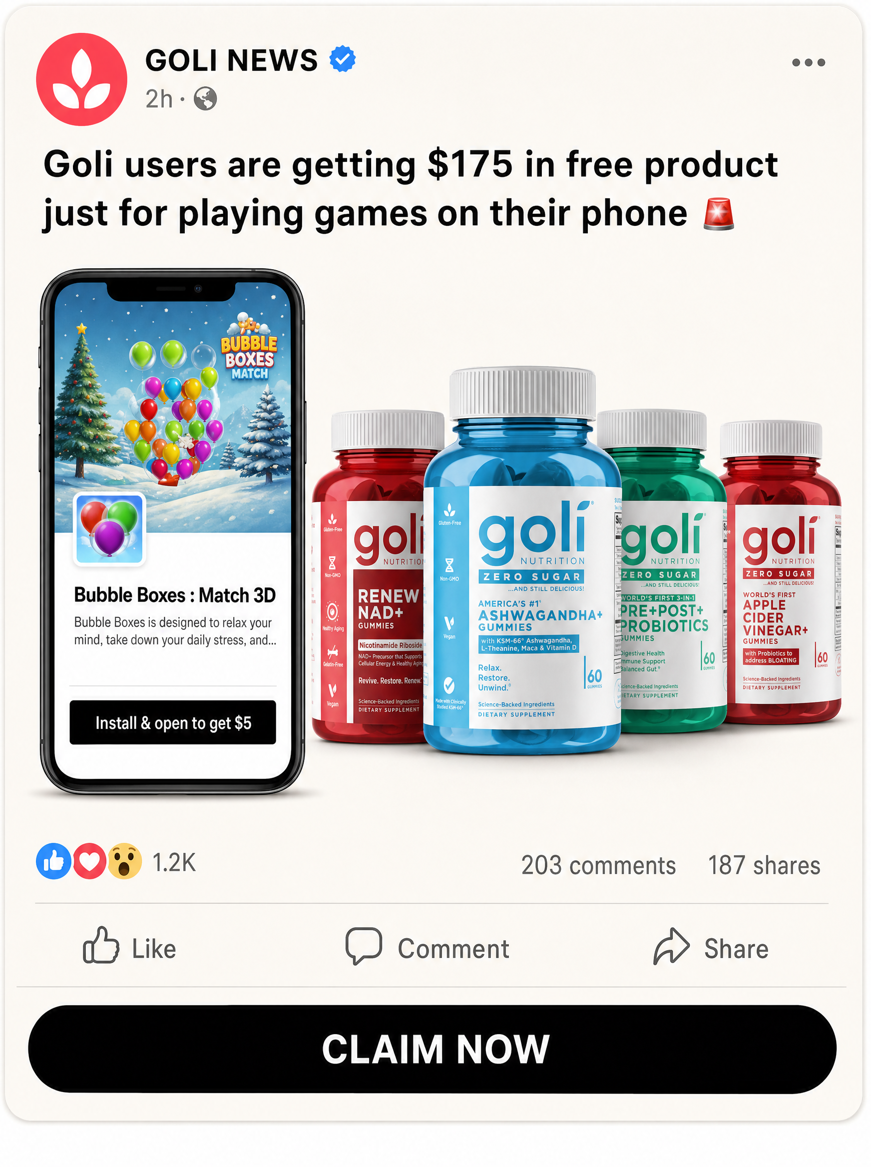 Girls by 10PM Curfew Facebook ad