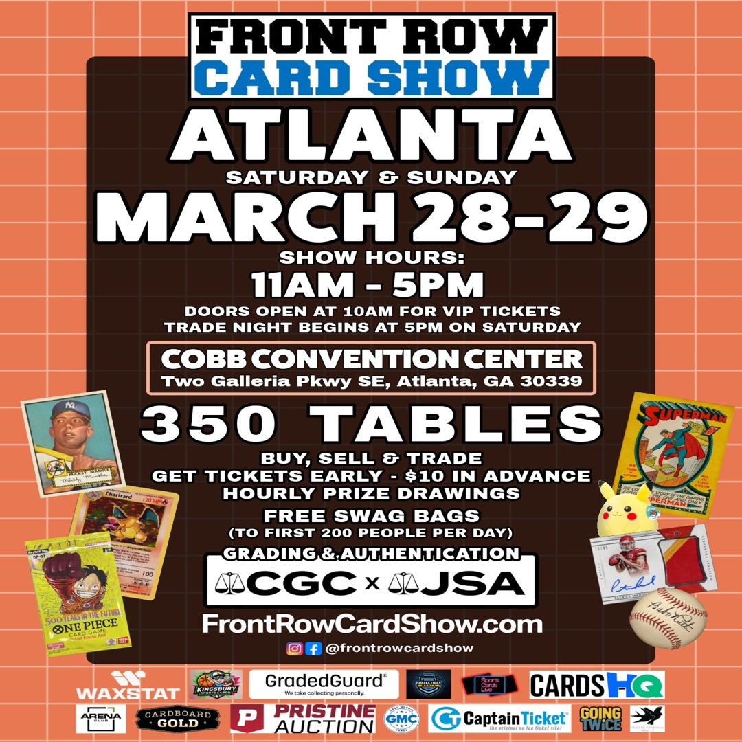 Front Row Card Show Facebook ad: Atlanta | Mar 28-29