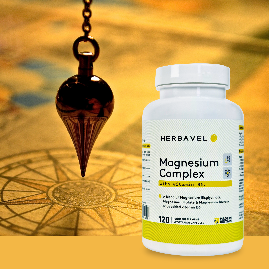 Herbavel Facebook ad: Trijų rūšių magnio kompleksas su vitaminu B6