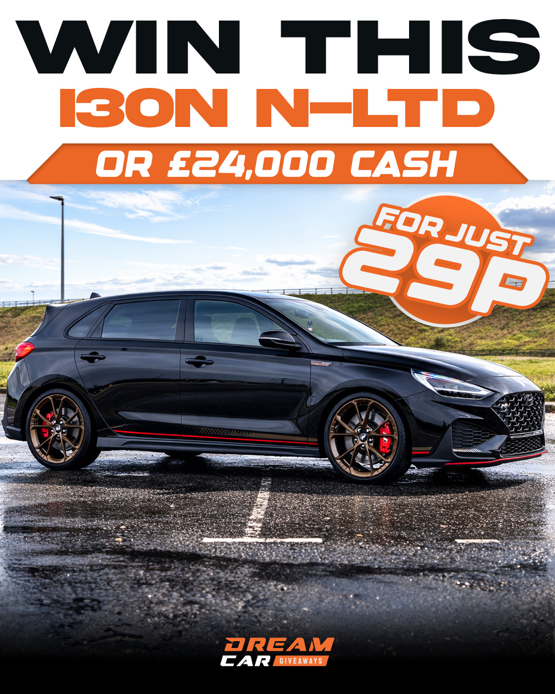 Dream Car Giveaways Facebook ad