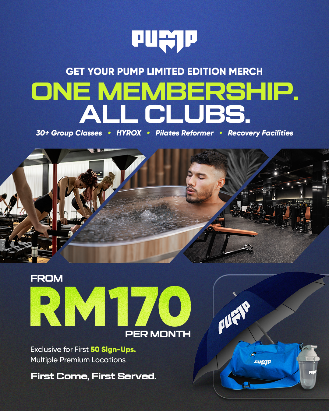 Pump Fitness - Subang SS13 Facebook ad: WhatsApp Us To Secure Your Spot